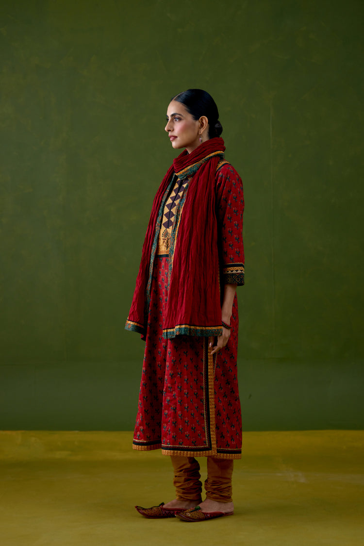 Rozana Dupatta Red