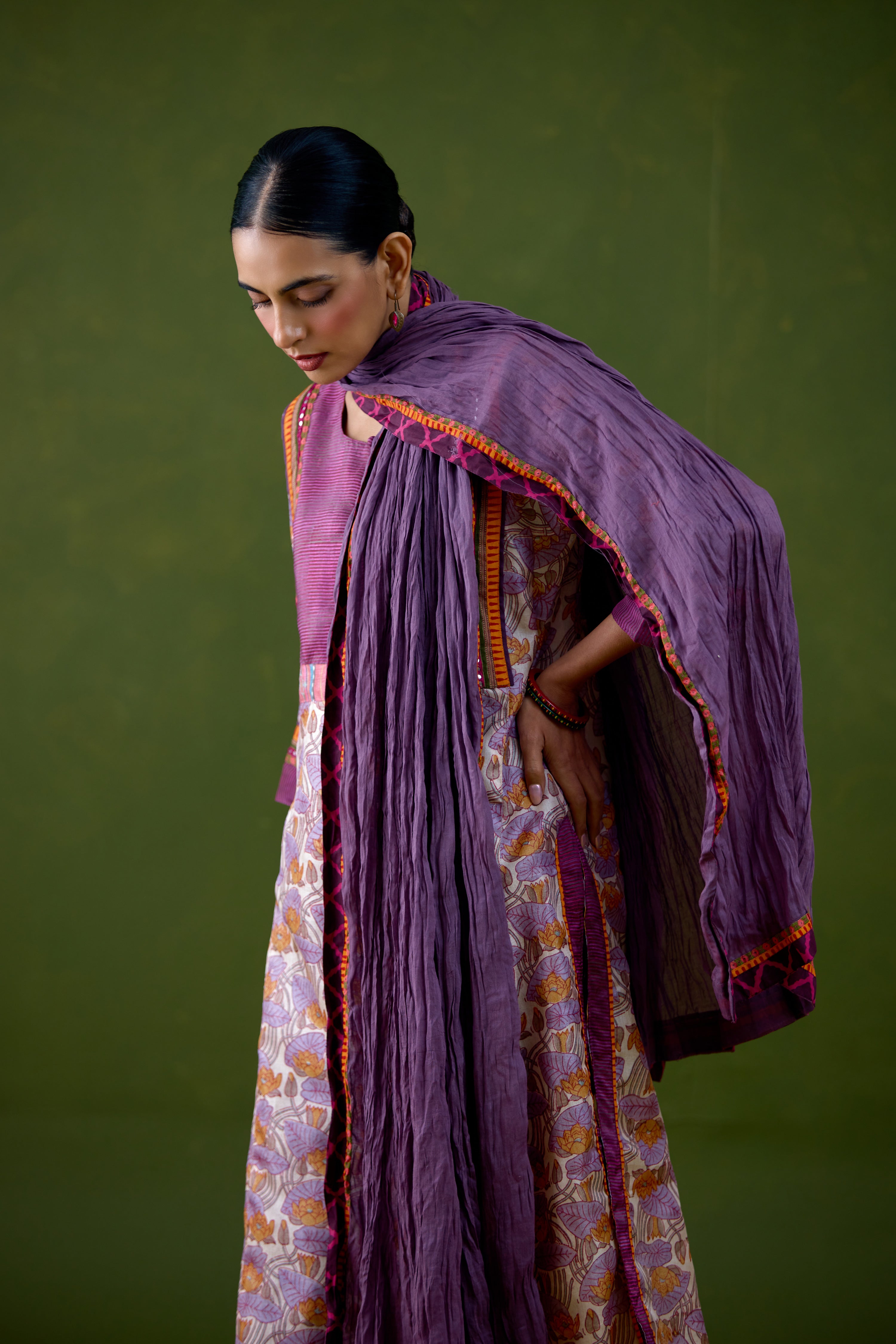 Rozana Dupatta Mauve