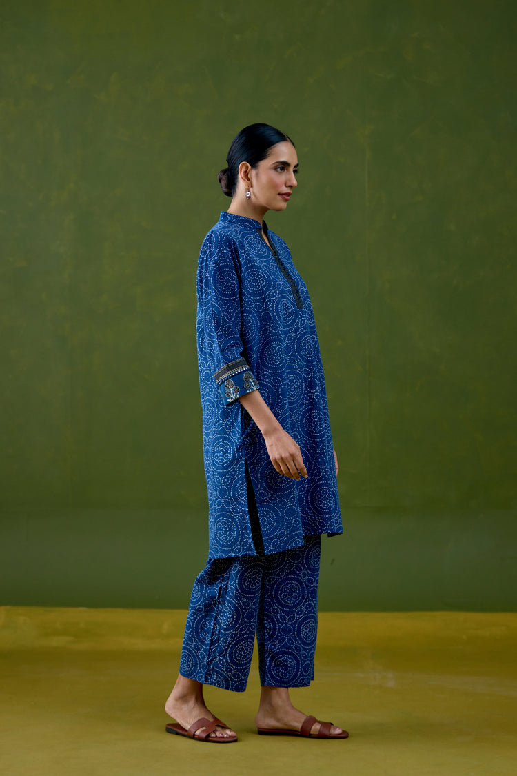 Bodhi Cotton Printed Co-ord Set Blue