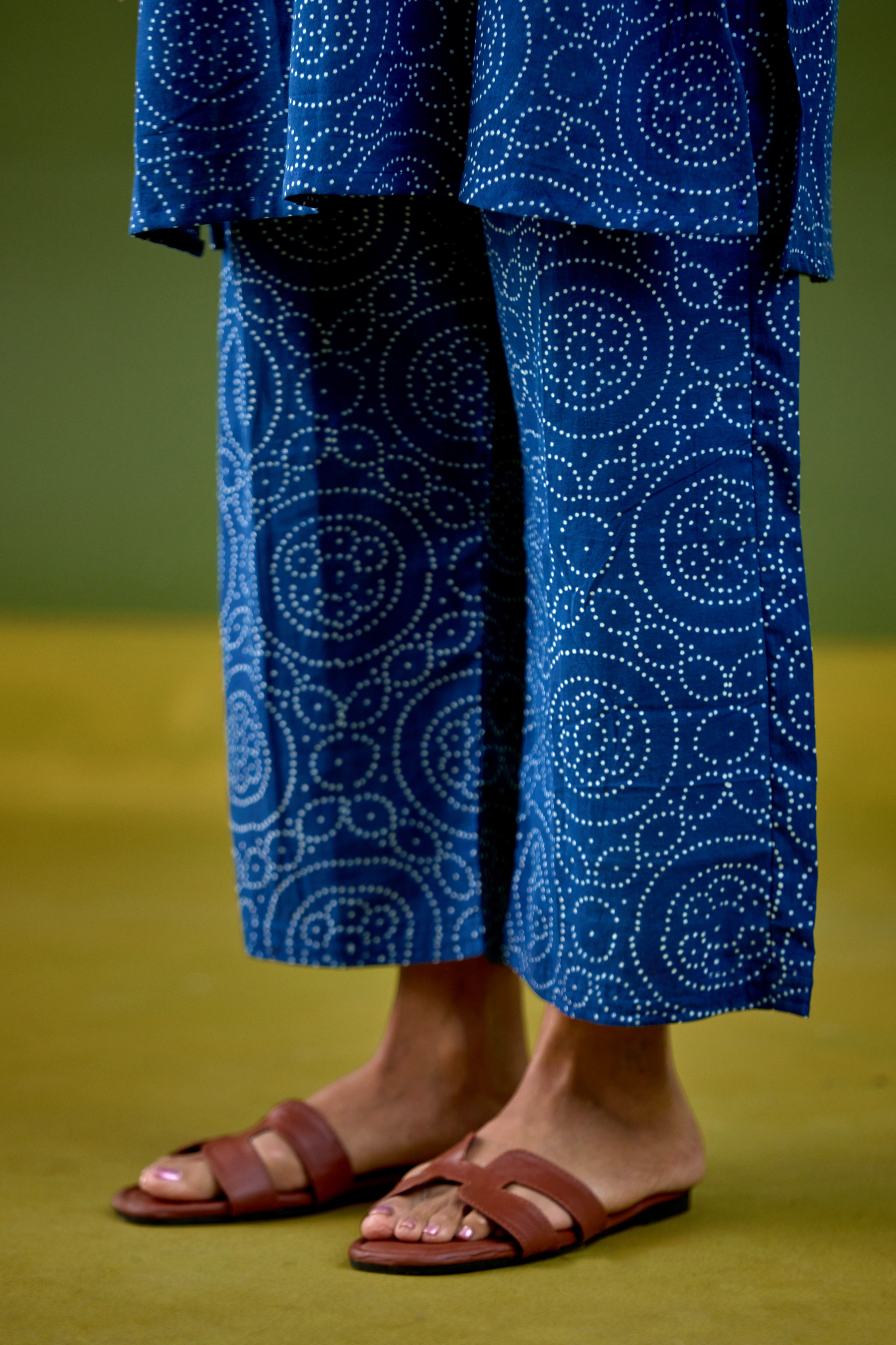 Bodhi Cotton Printed Co-ord Set Blue