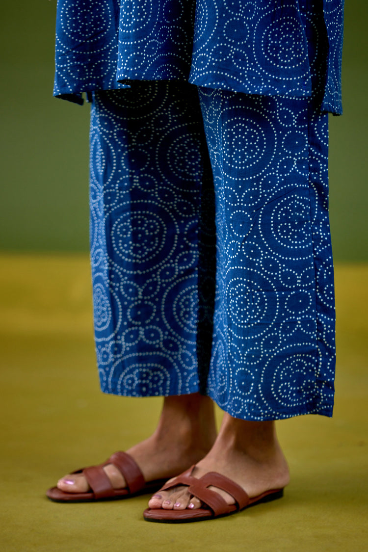 Bodhi Cotton Printed Co-ord Set Blue