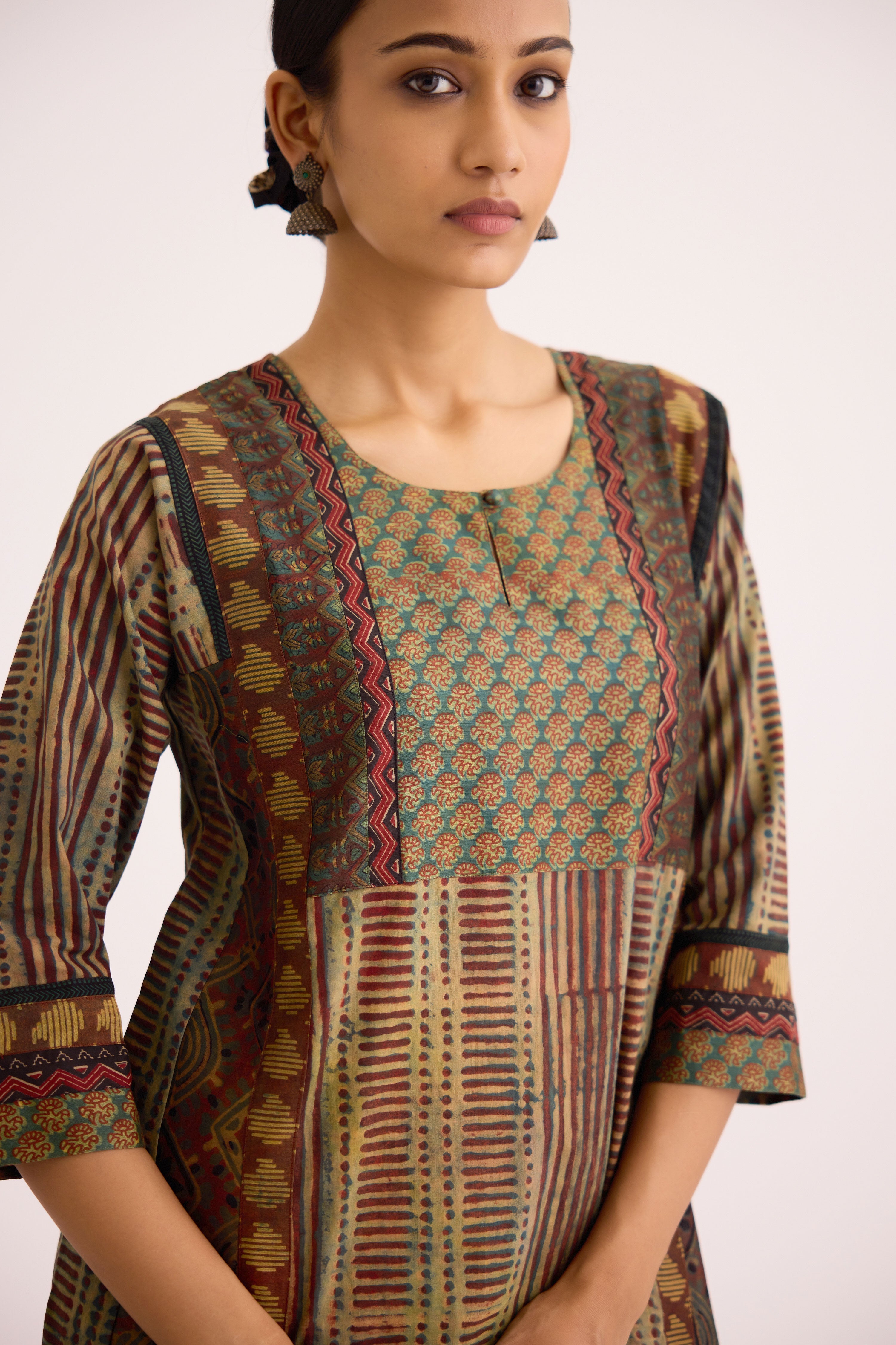 Adya Kurta Green Rust (9608970666283)