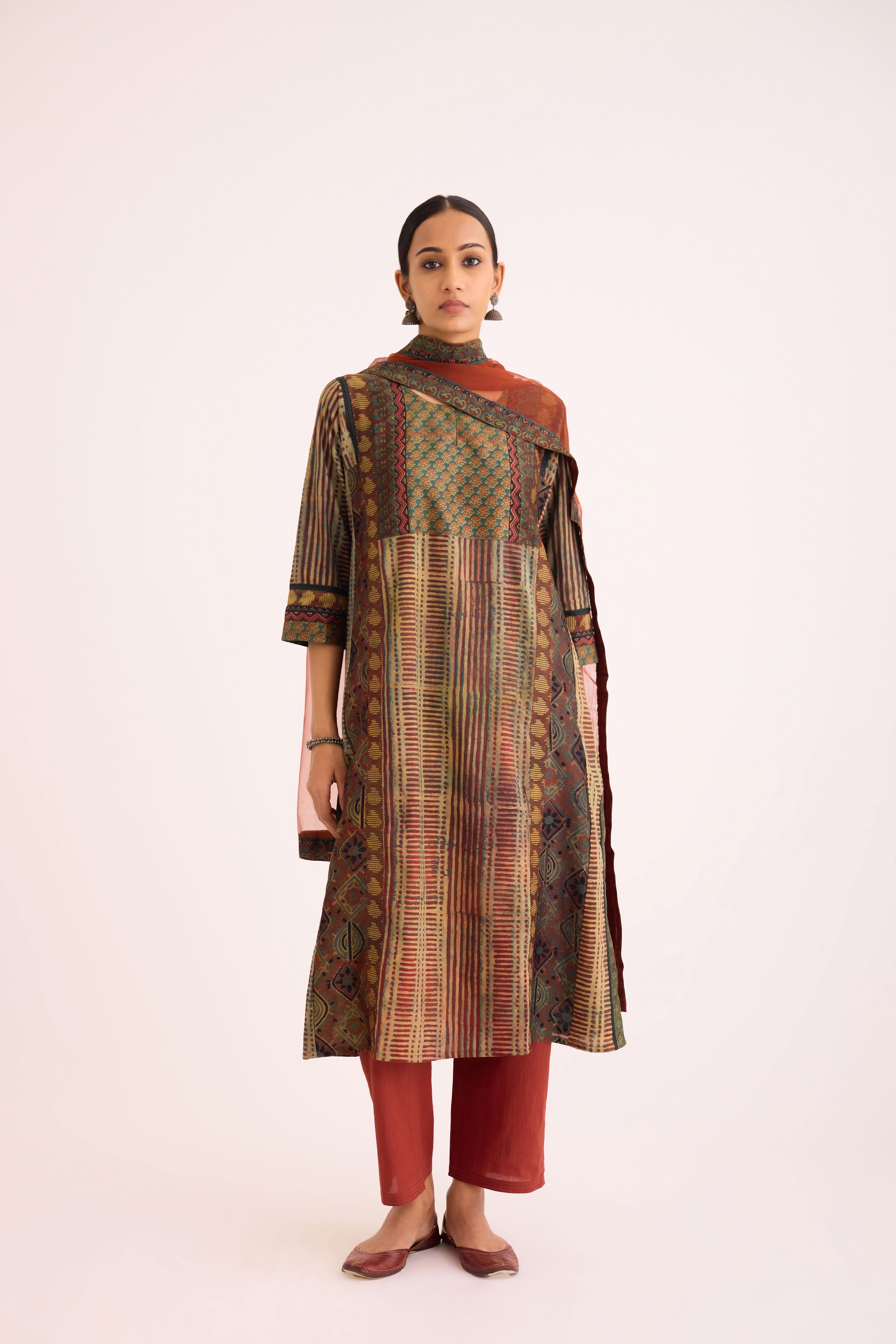 Adya Kurta Green Rust (9608970666283)