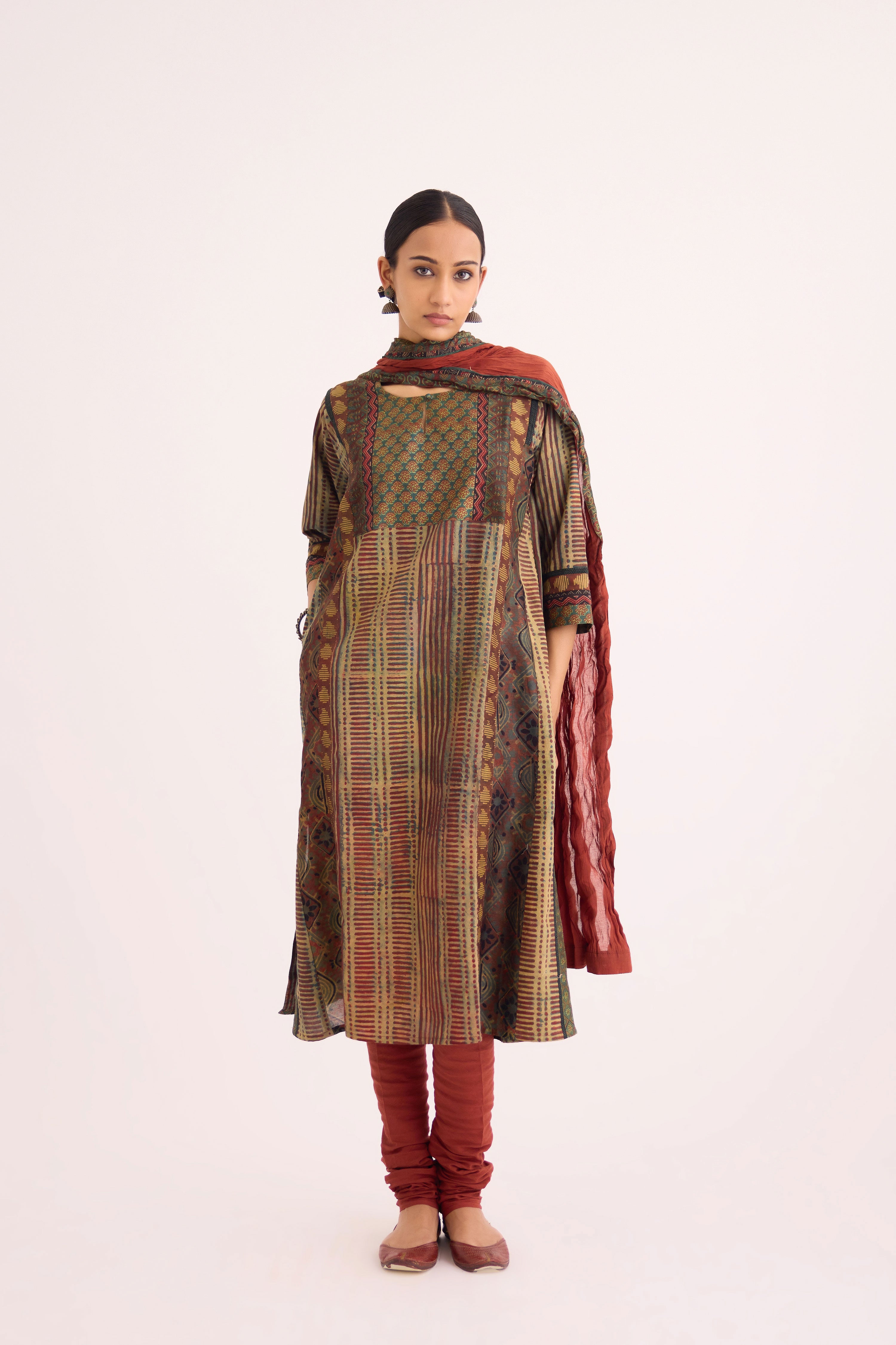 Rozana Dupatta Rust (9609228517675)