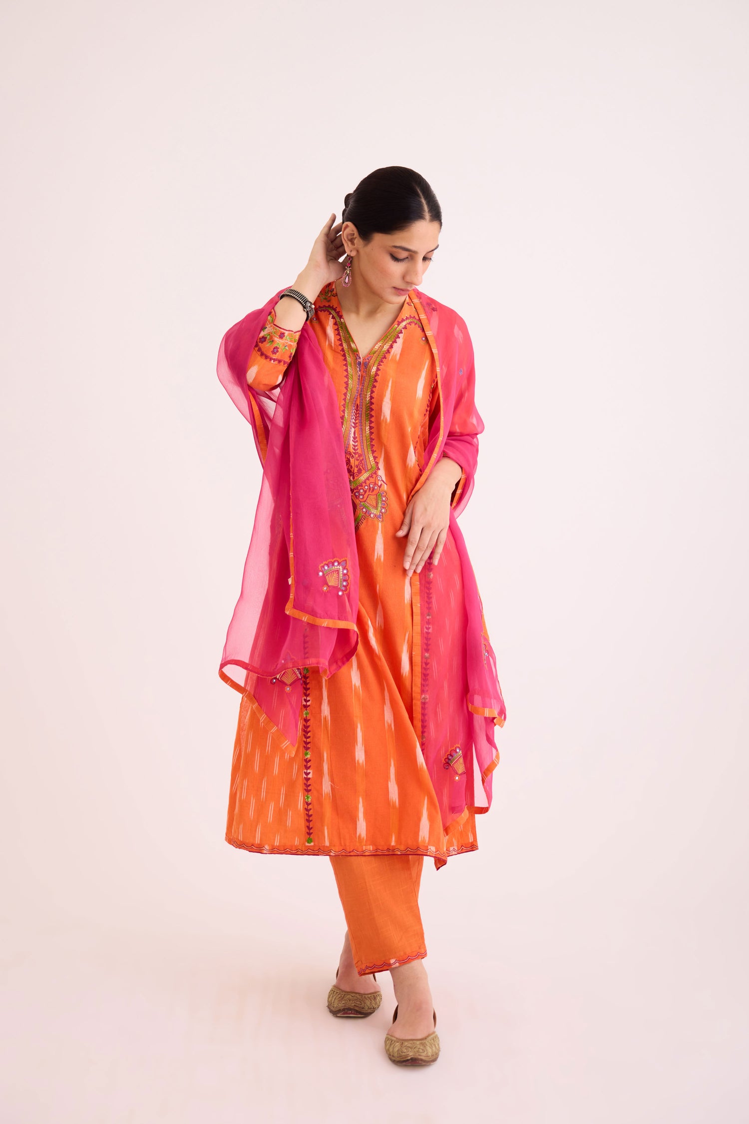 Siya Kurta Orange (9602573664555)