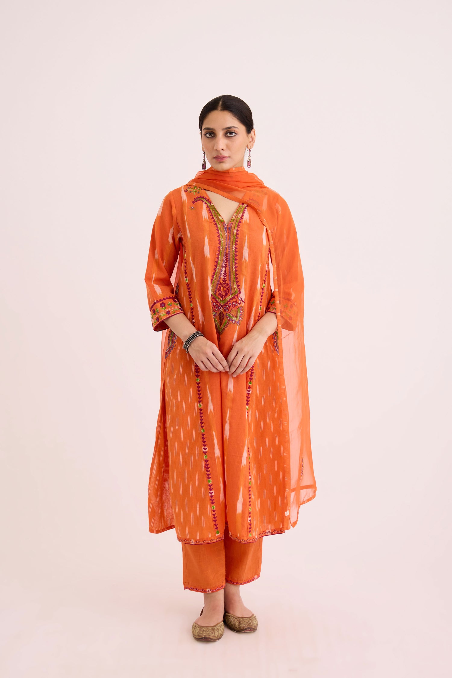 Siya Kurta Orange (9602573664555)