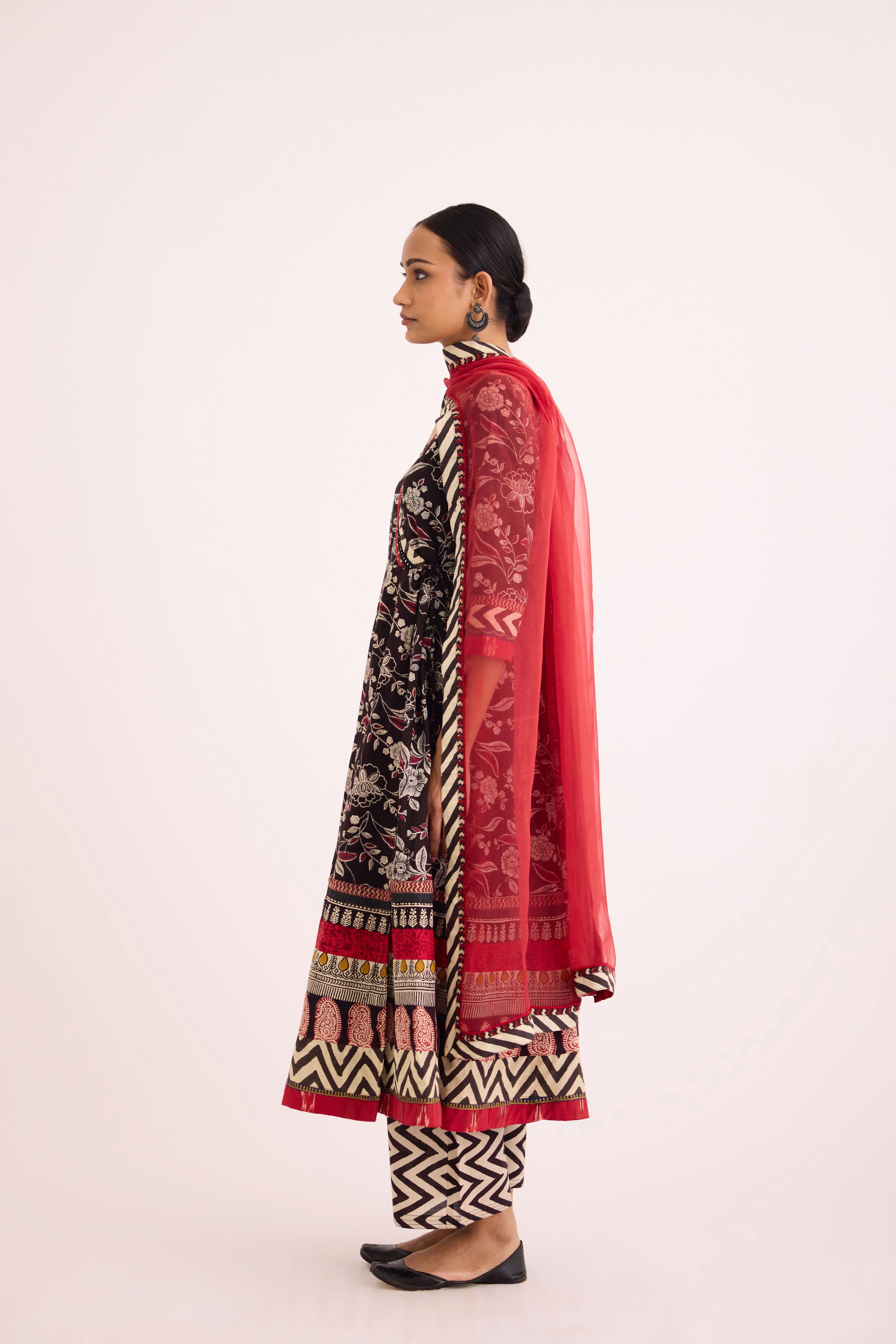 Medh Dupatta Maroon (9637792186667)