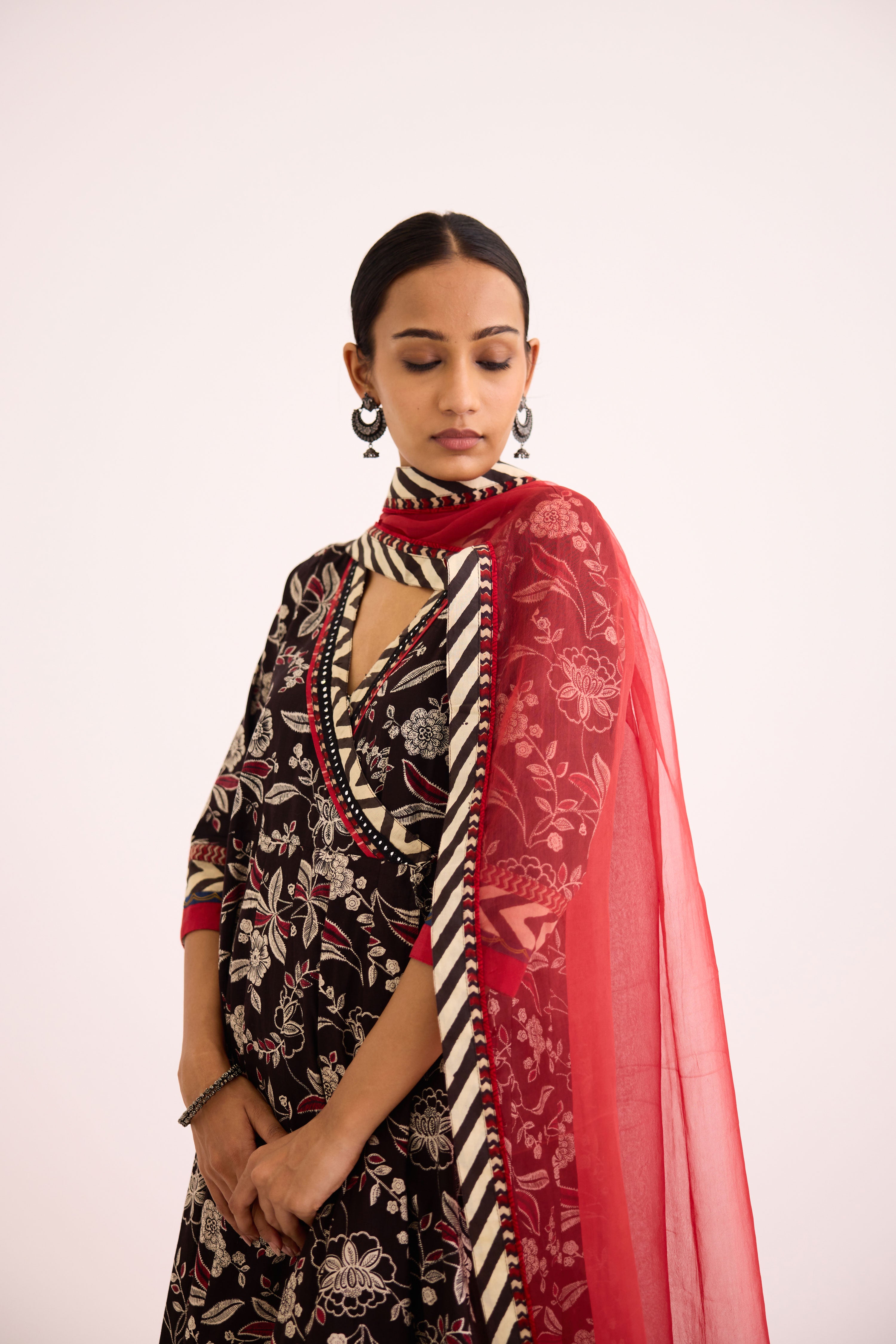 Medh Dupatta Maroon (9637792186667)
