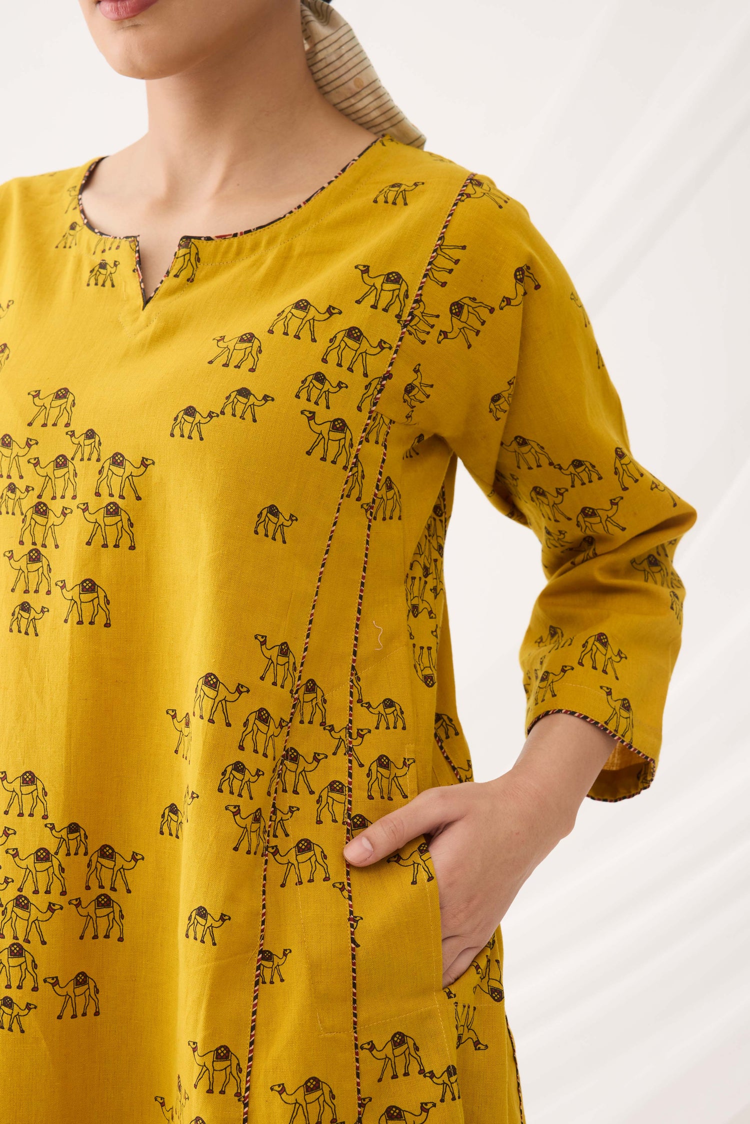 Tulsi Kurta Mustard (9964445073707)