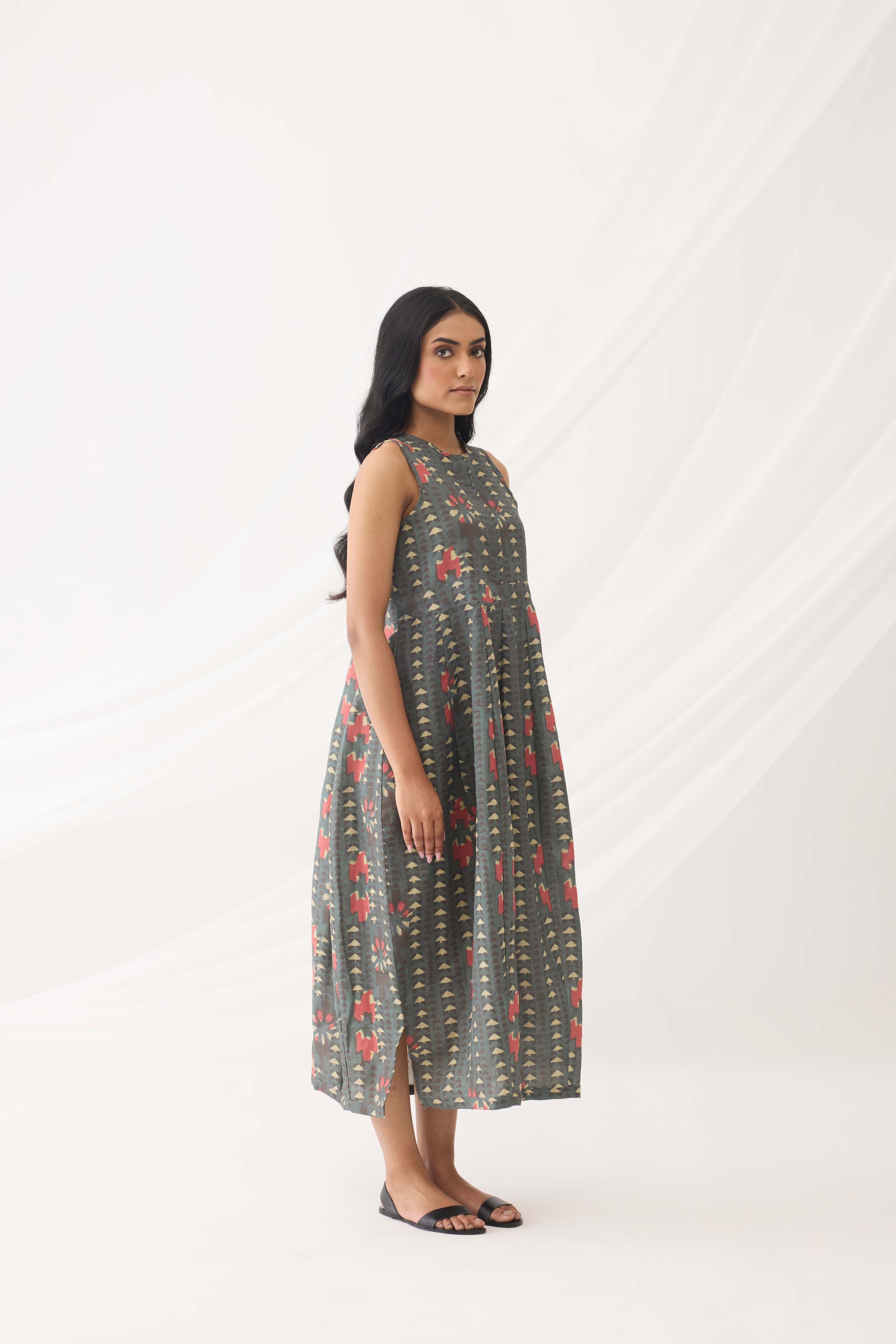 Balloon Dress  Grey Pink (9964441370923)