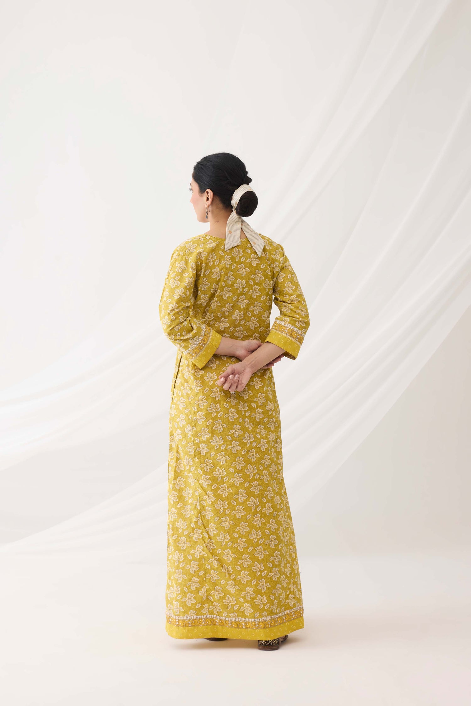 Rozana Caftan Ochre Green (9967155478827)