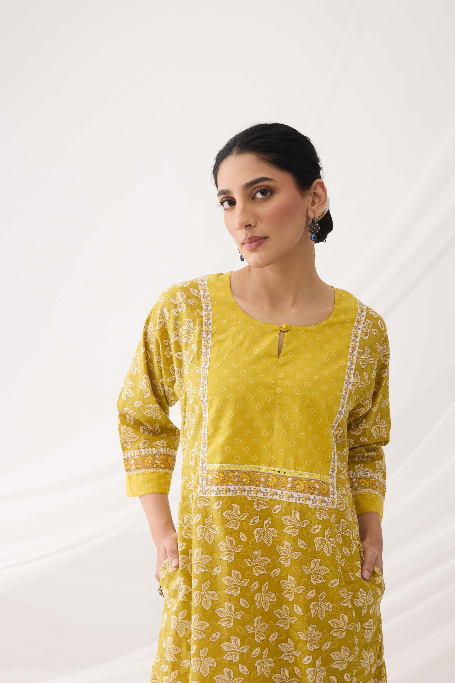 Rozana Caftan Ochre Green (9967155478827)