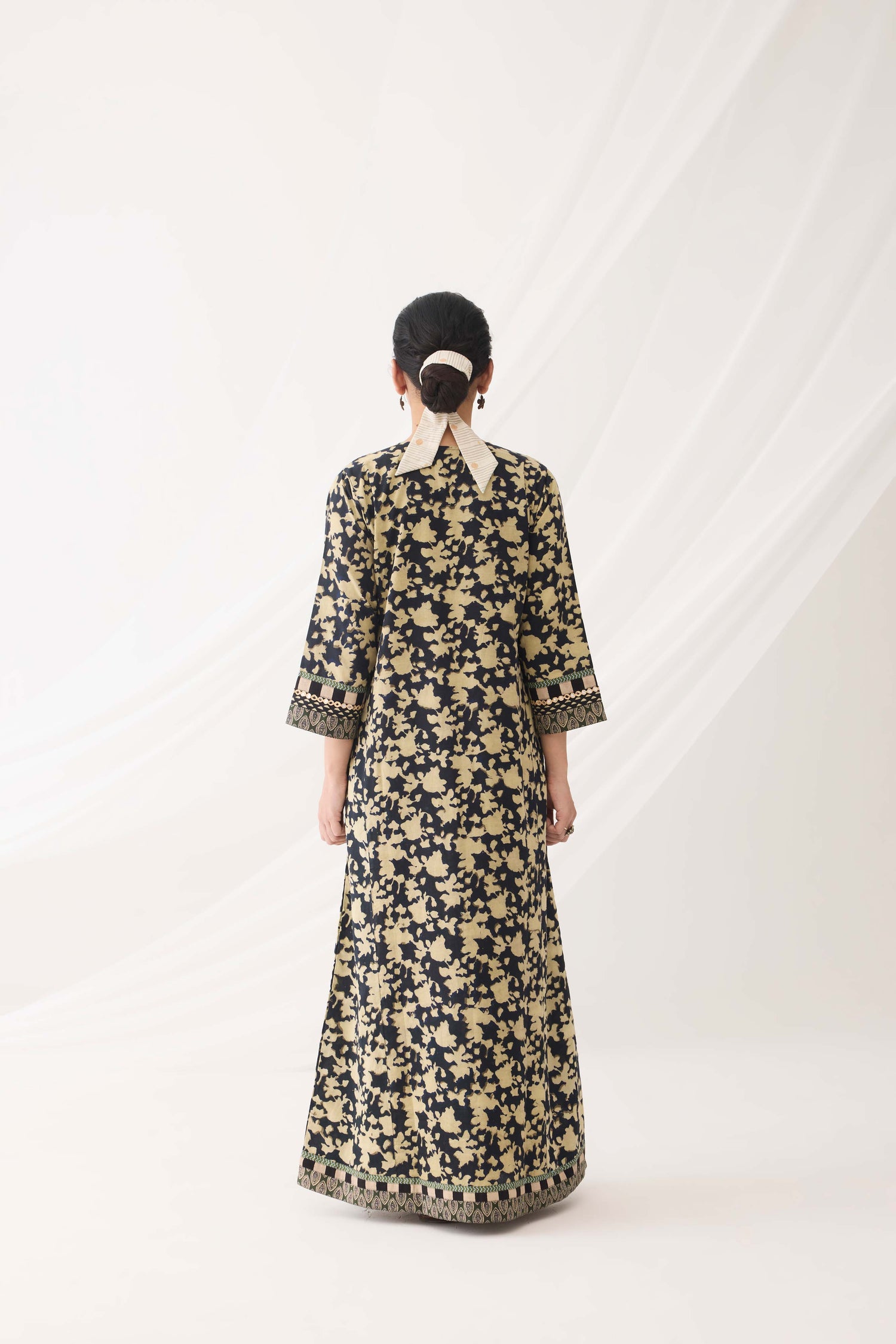 Rozana Caftan Black Beige (9967181988139)