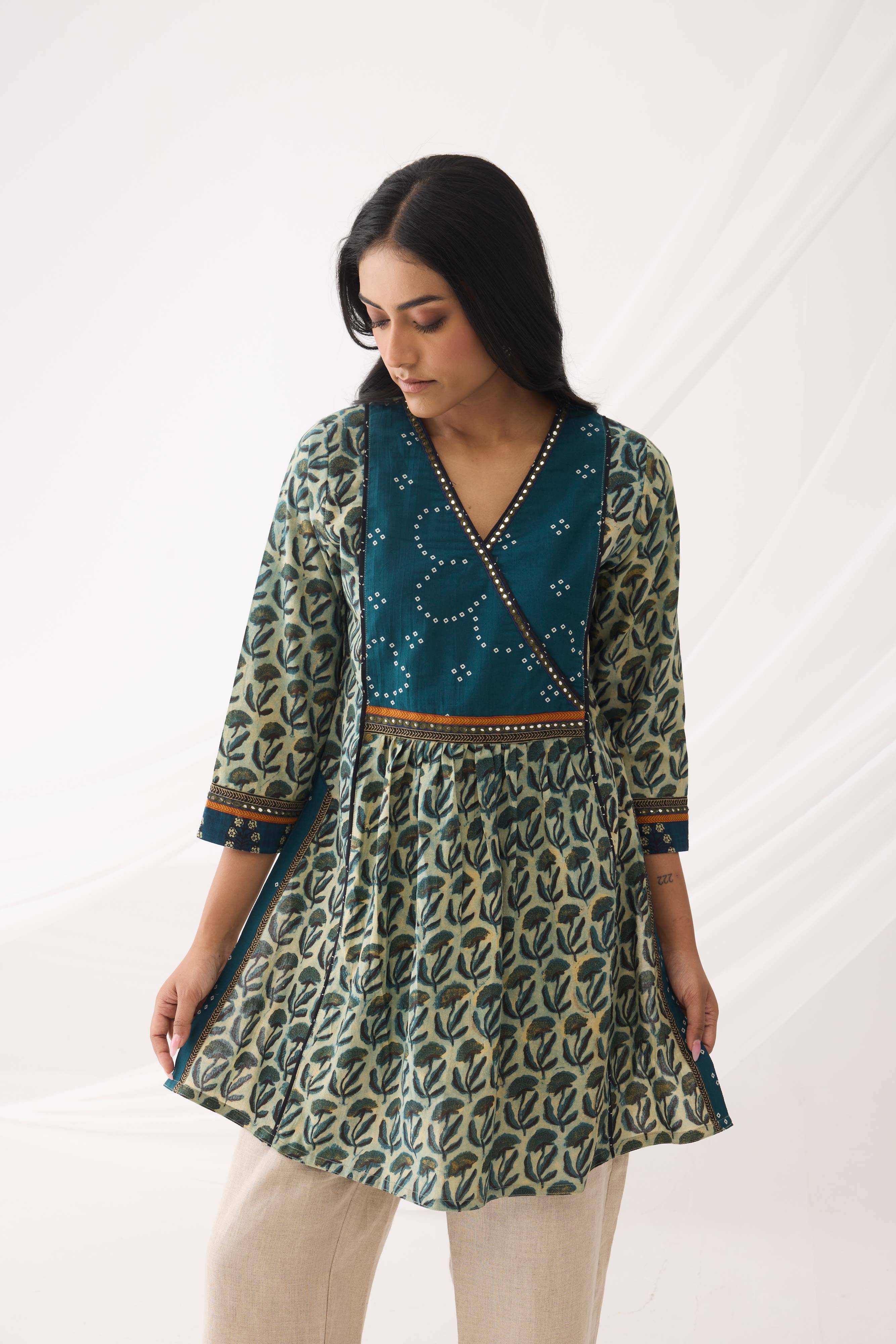 Banjara Kurti Blue Green (9967189917995)