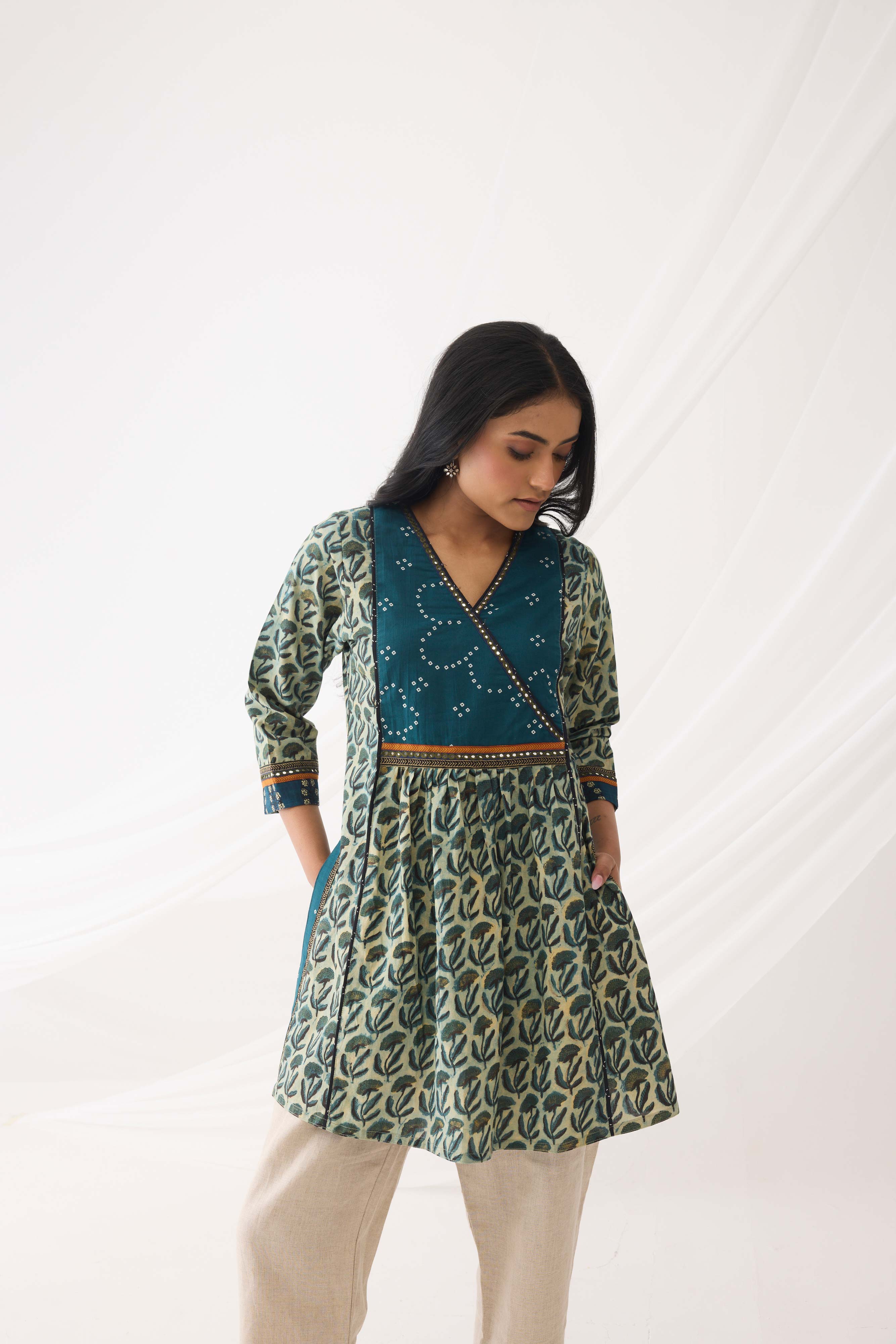 Banjara Kurti Blue Green (9967189917995)