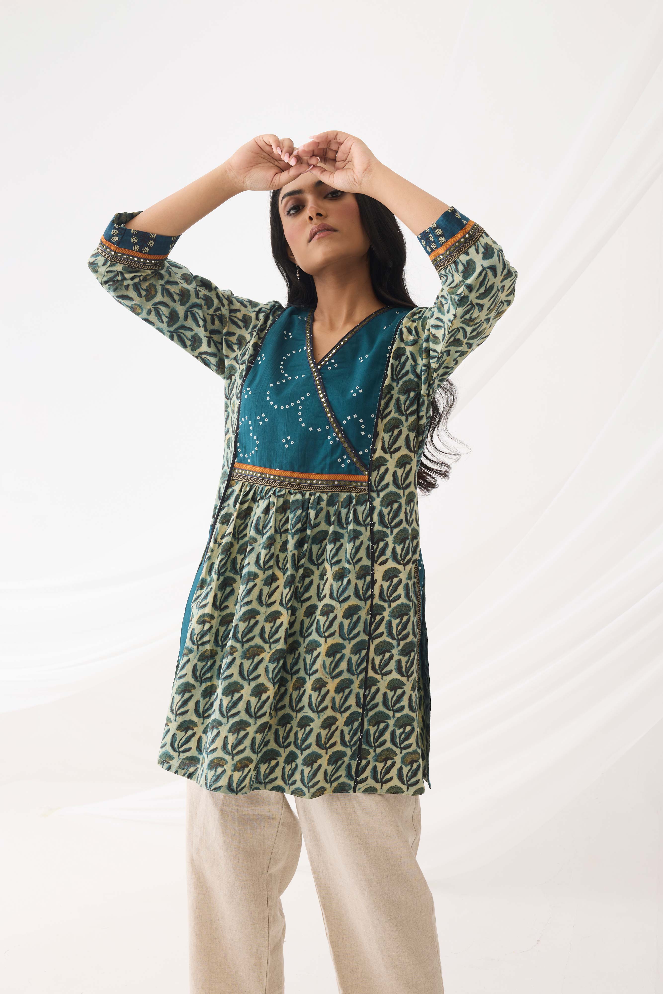 Banjara Kurti Blue Green (9967189917995)