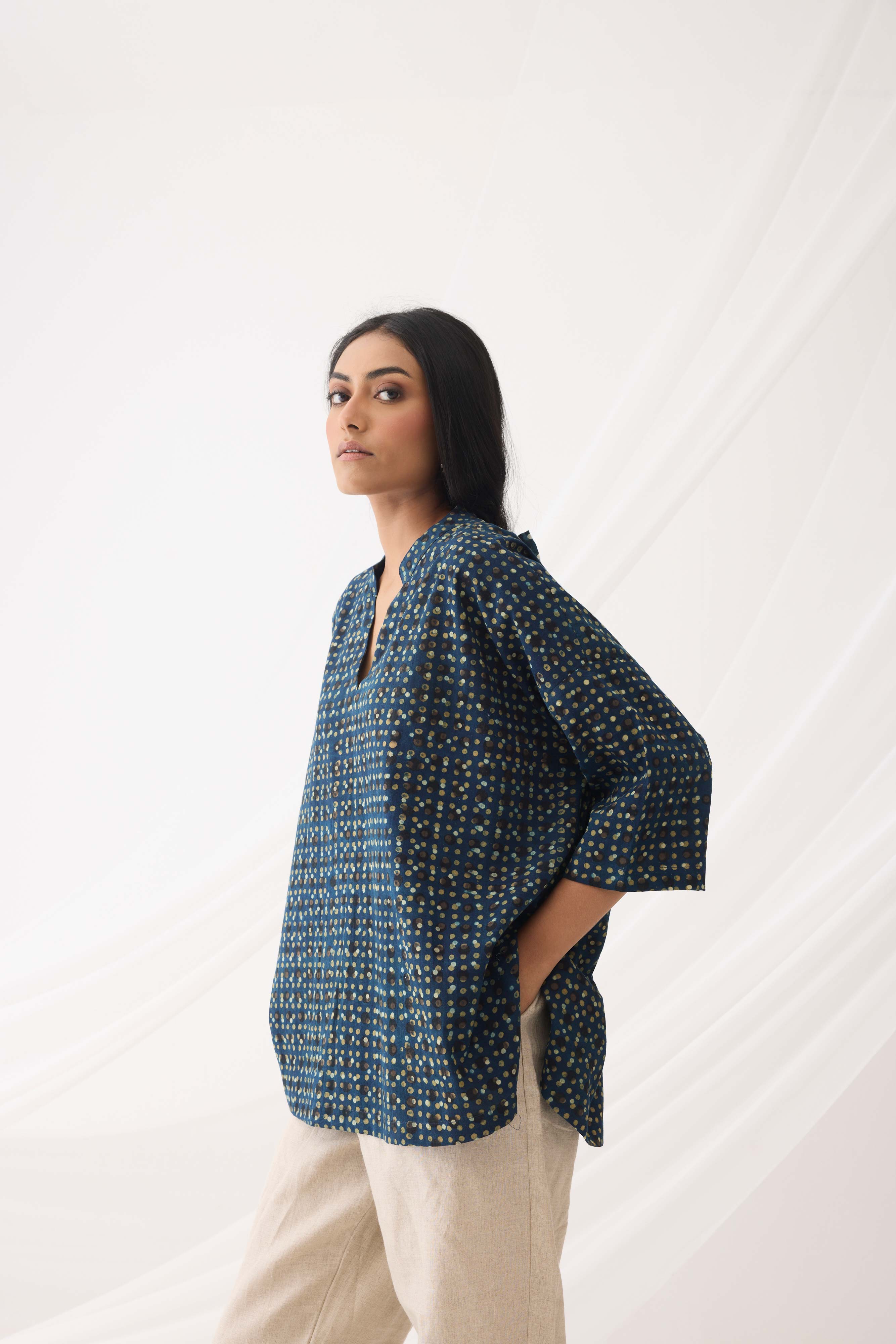 Nona Top Dark Blue (9964412961067)