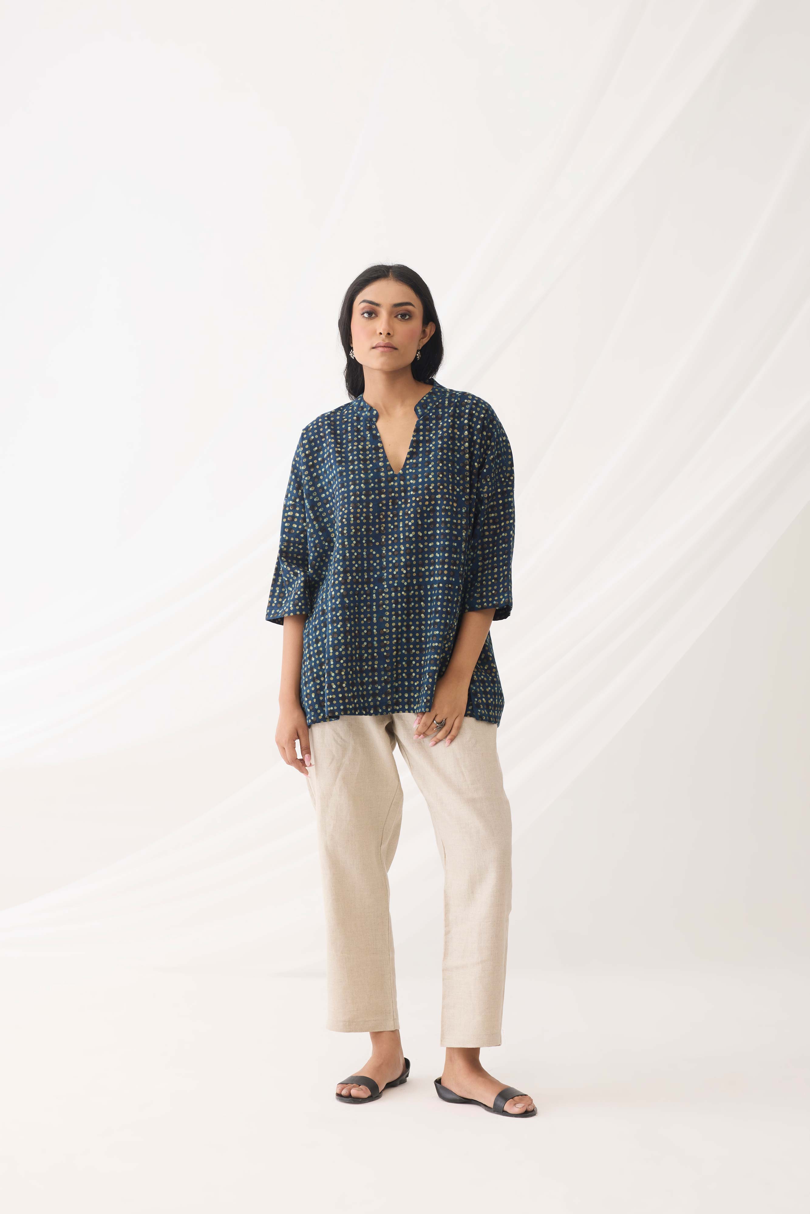 Nona Top Dark Blue (9964412961067)