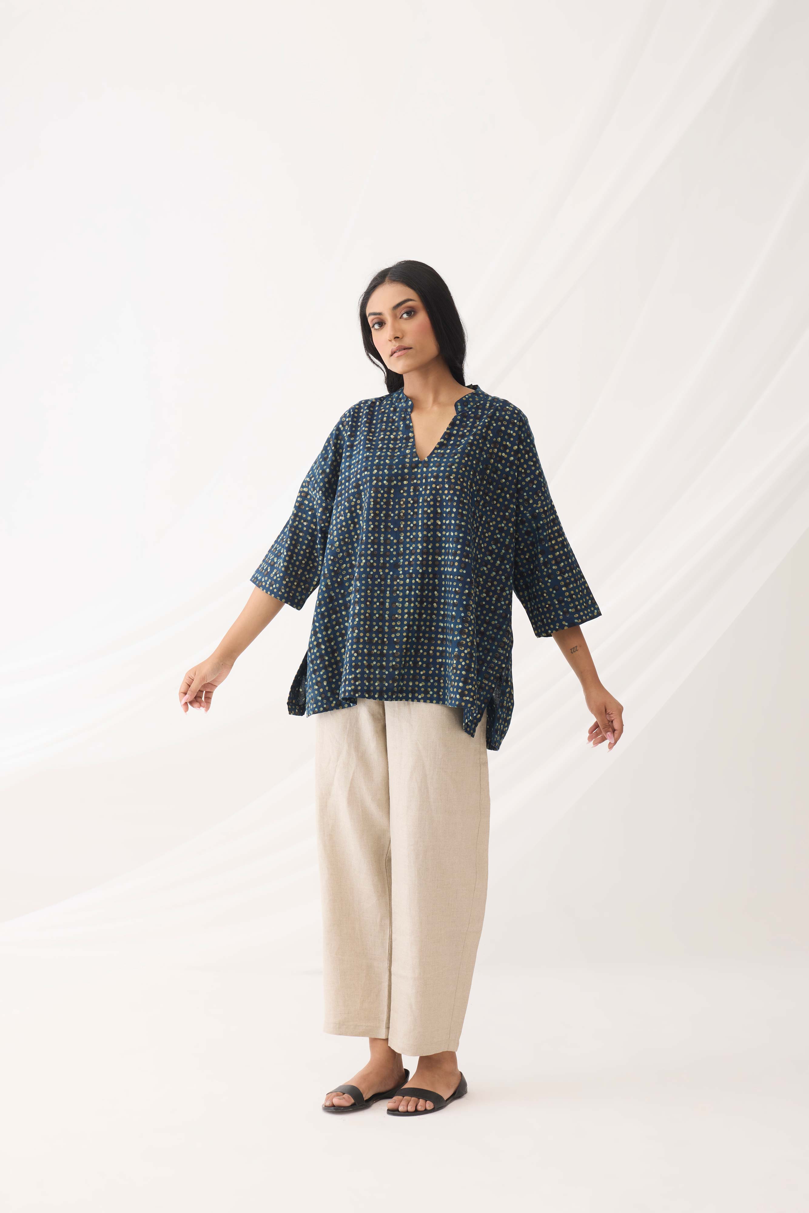 Nona Top Dark Blue (9964412961067)