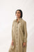 Ava Long Shirt Beige Check (9964448055595)