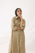 Ava Long Shirt Beige Check (9964448055595)