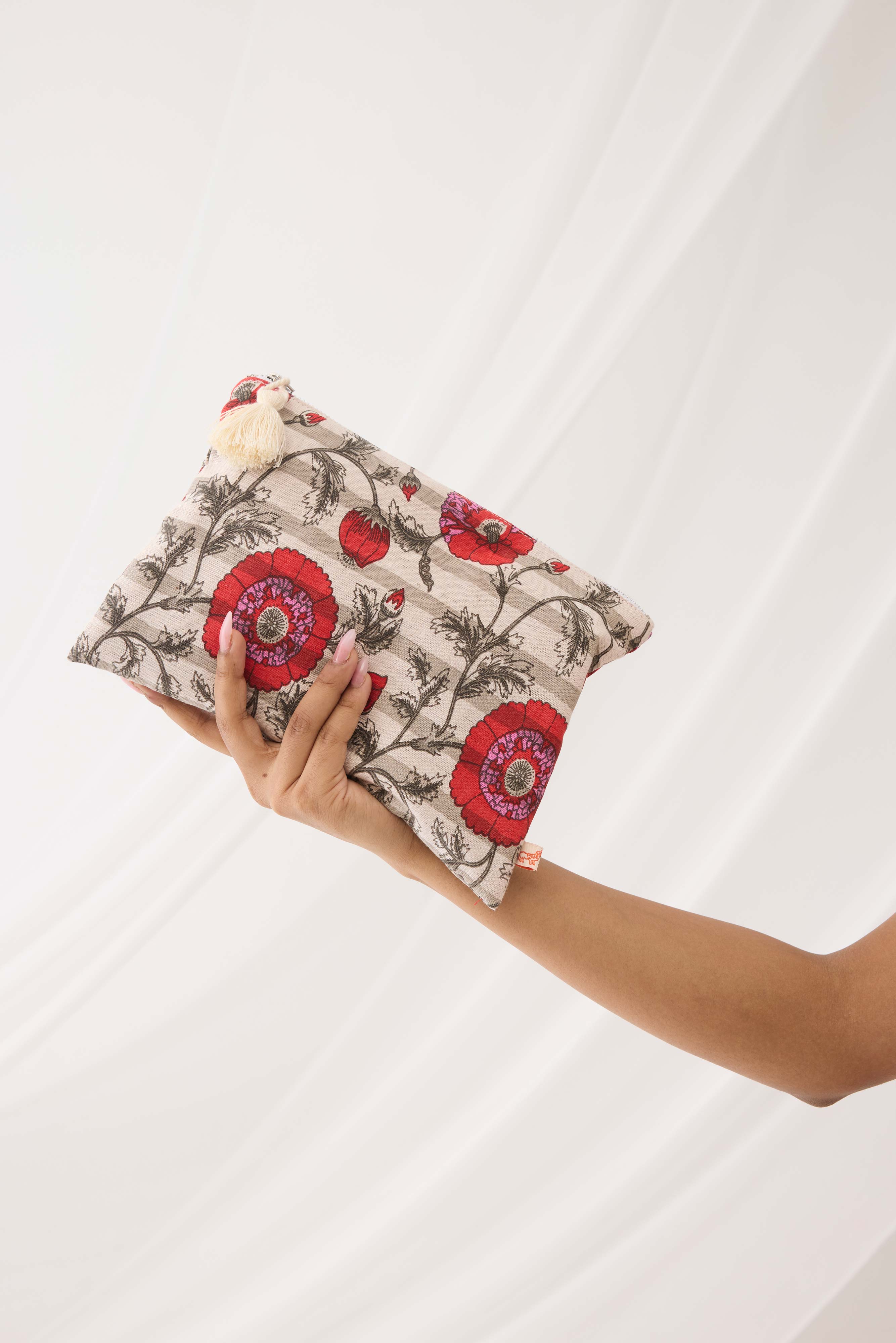 Utility Pouch White Red (9967436398891)