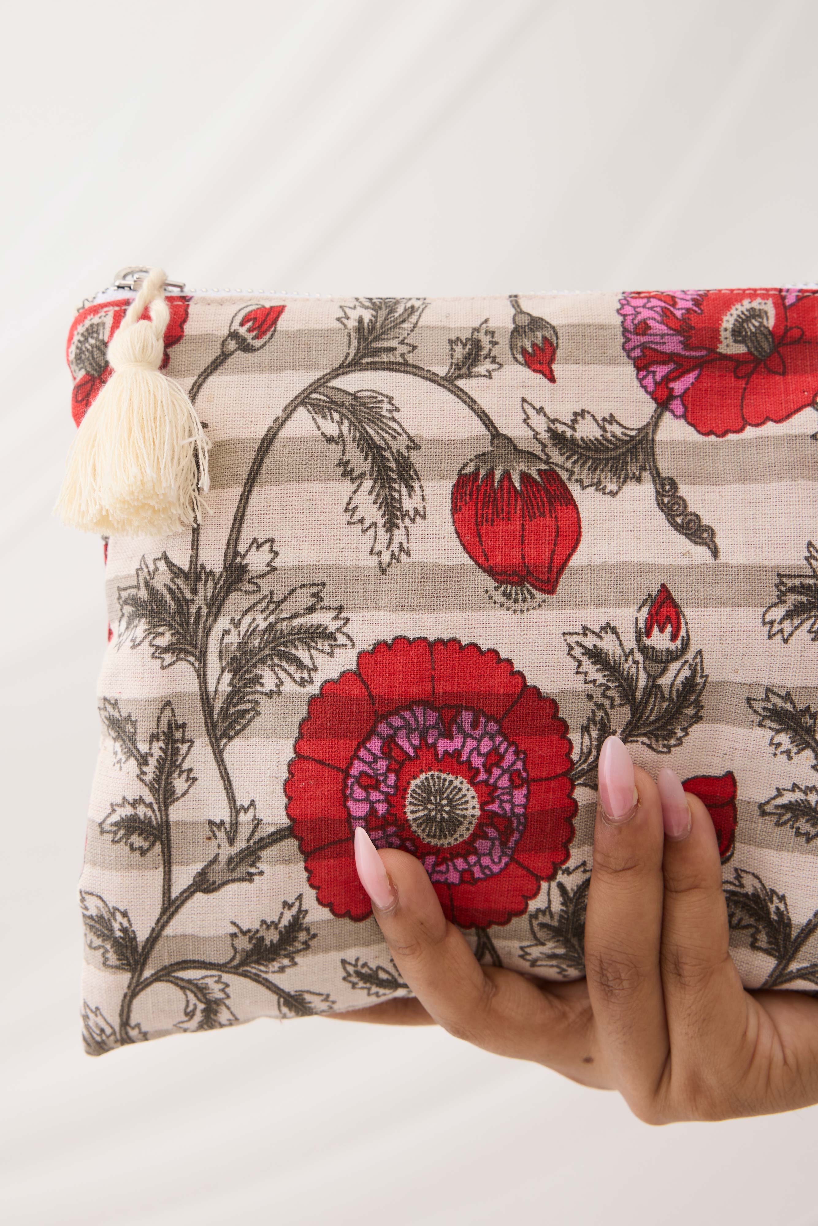 Utility Pouch White Red (9967436398891)