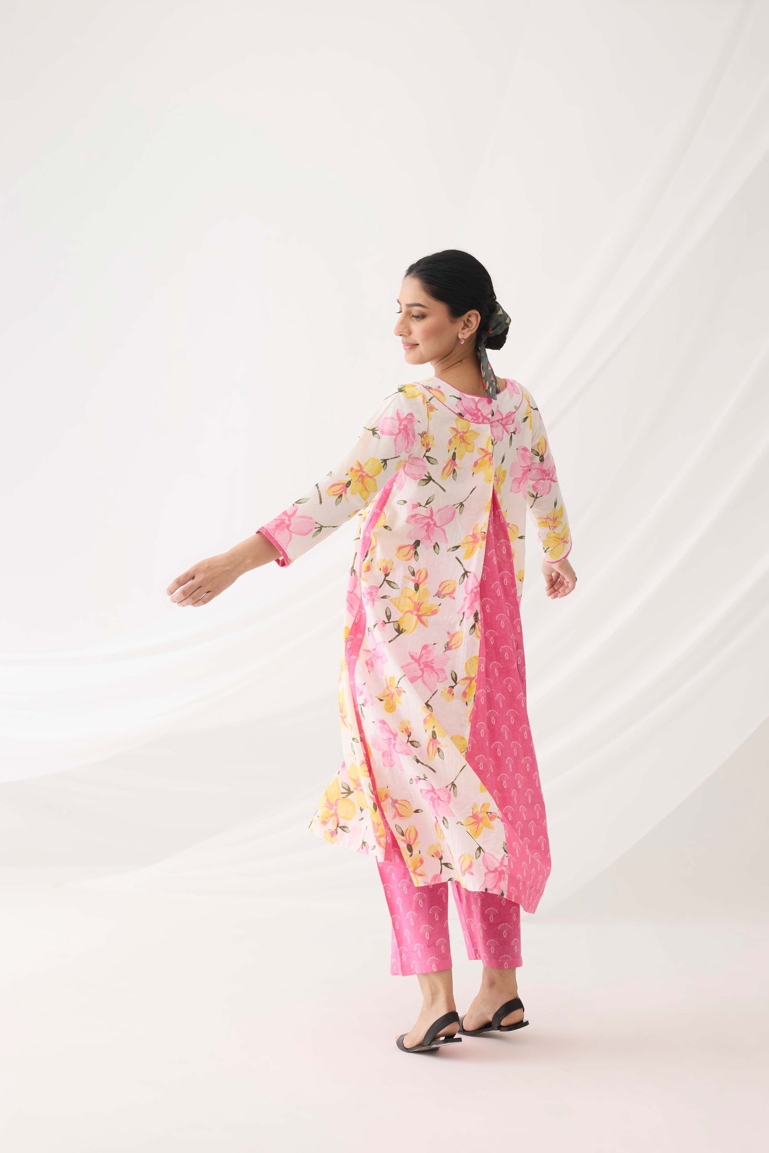 Padmini Kurta White Pink (9965267353899)
