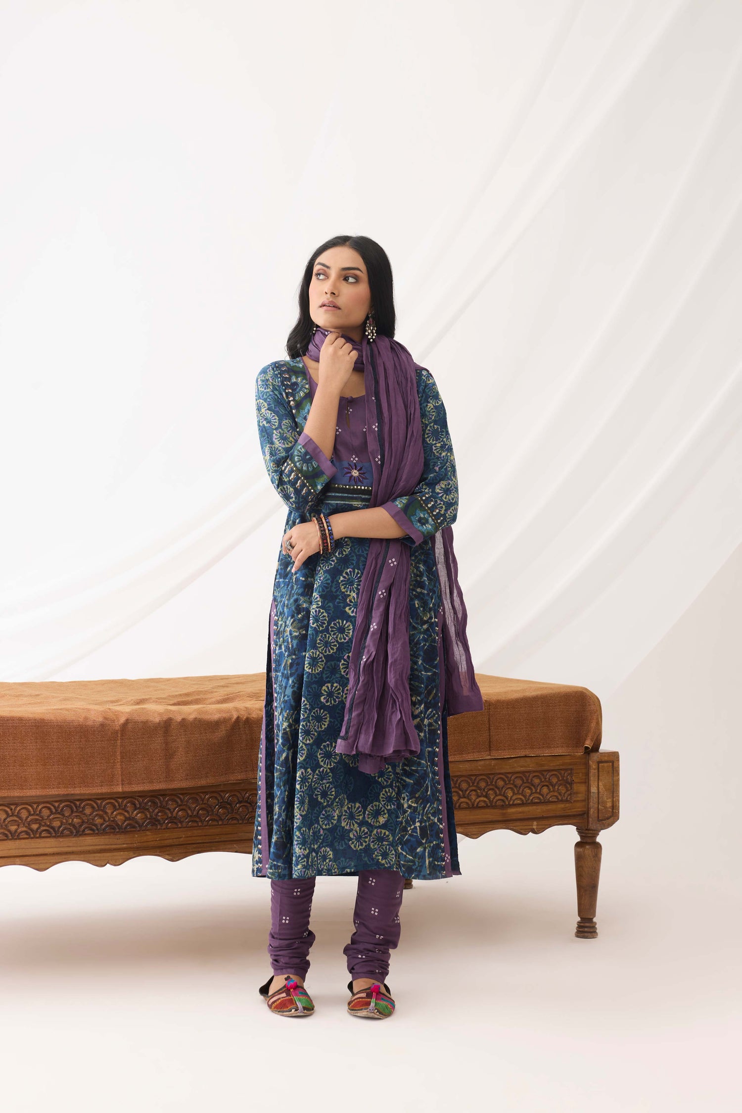 Elina Kurta Indigo Green (9966937571627)