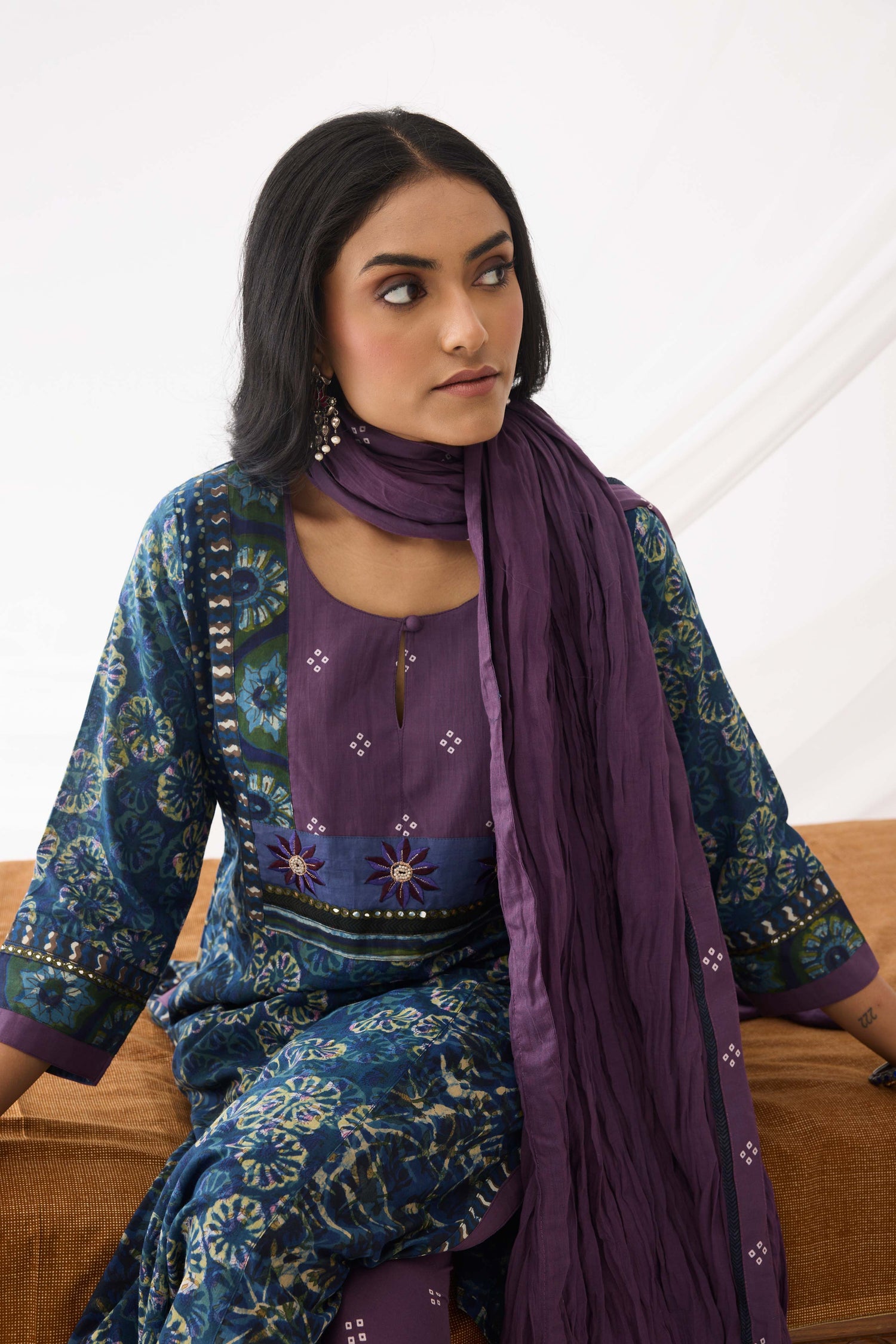 Rozana Dupatta Purple (9966953660715)