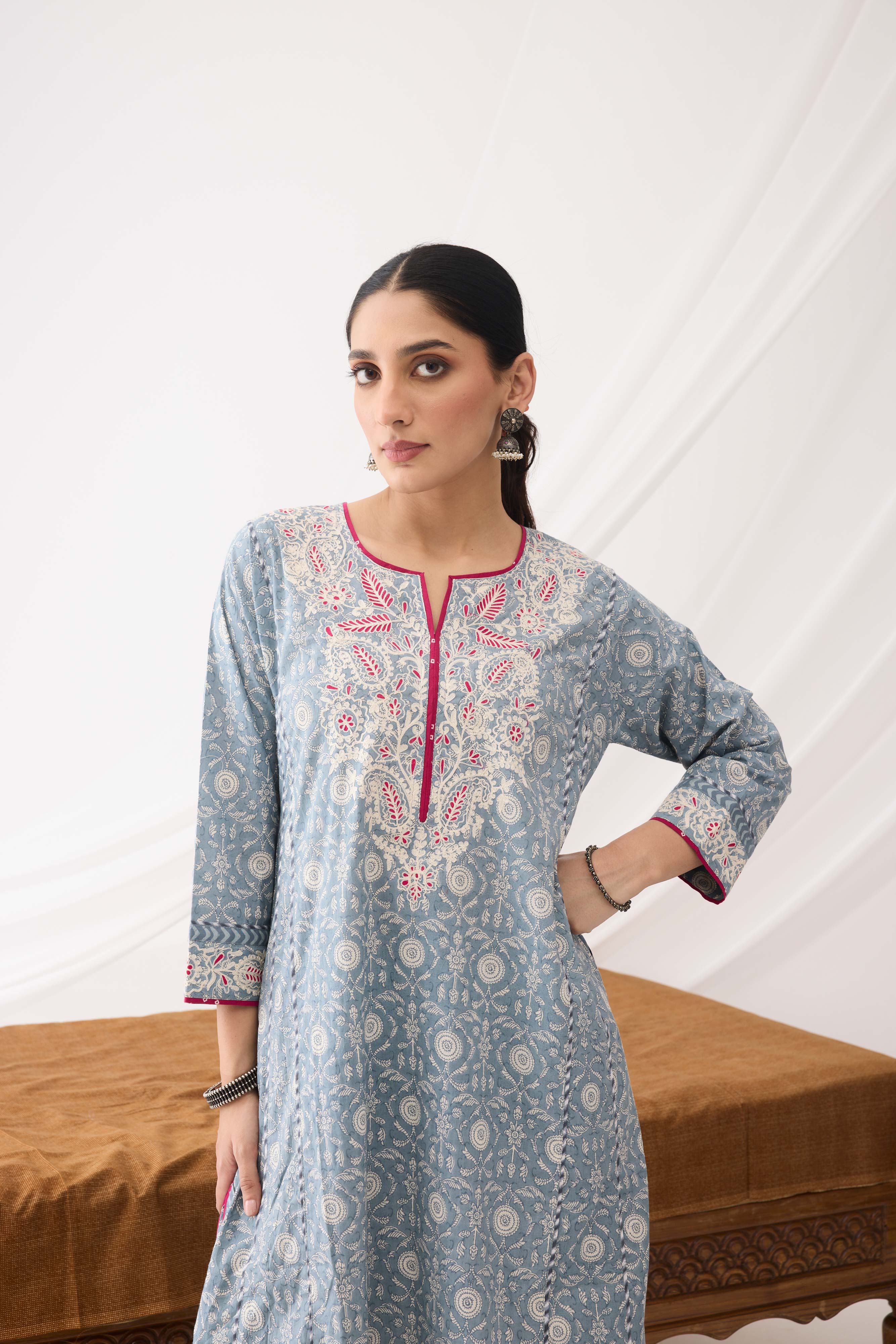 Adya Kurta Light Grey (9964269142315)