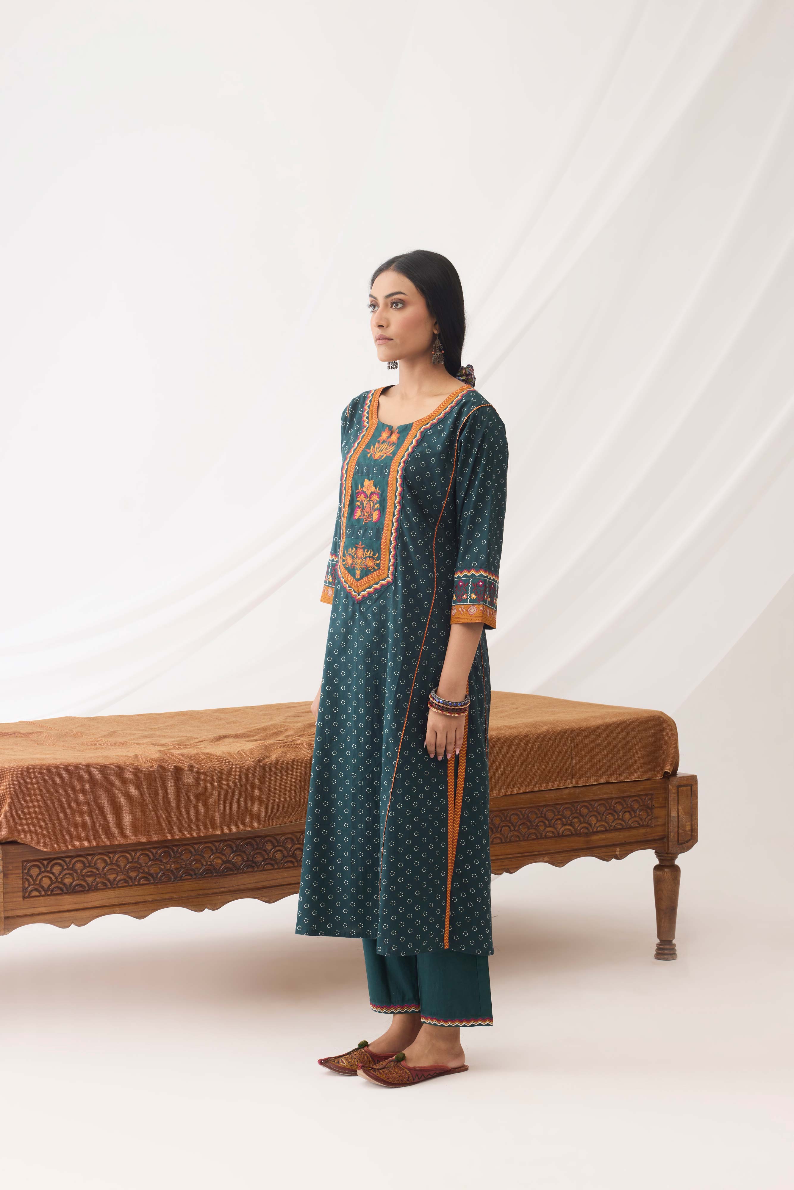 Dienne Pant Bottle Green (9963690361131)