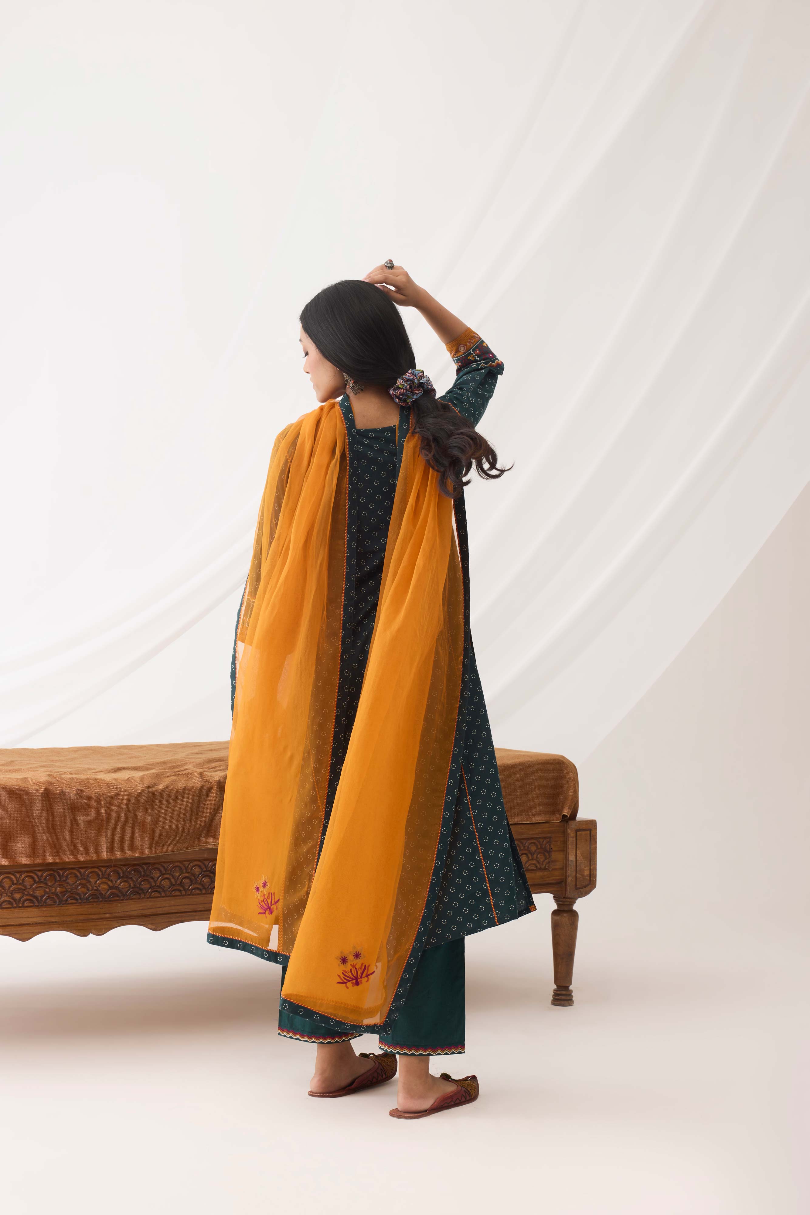 Dienne Dupatta  Mustard (9963694817579)