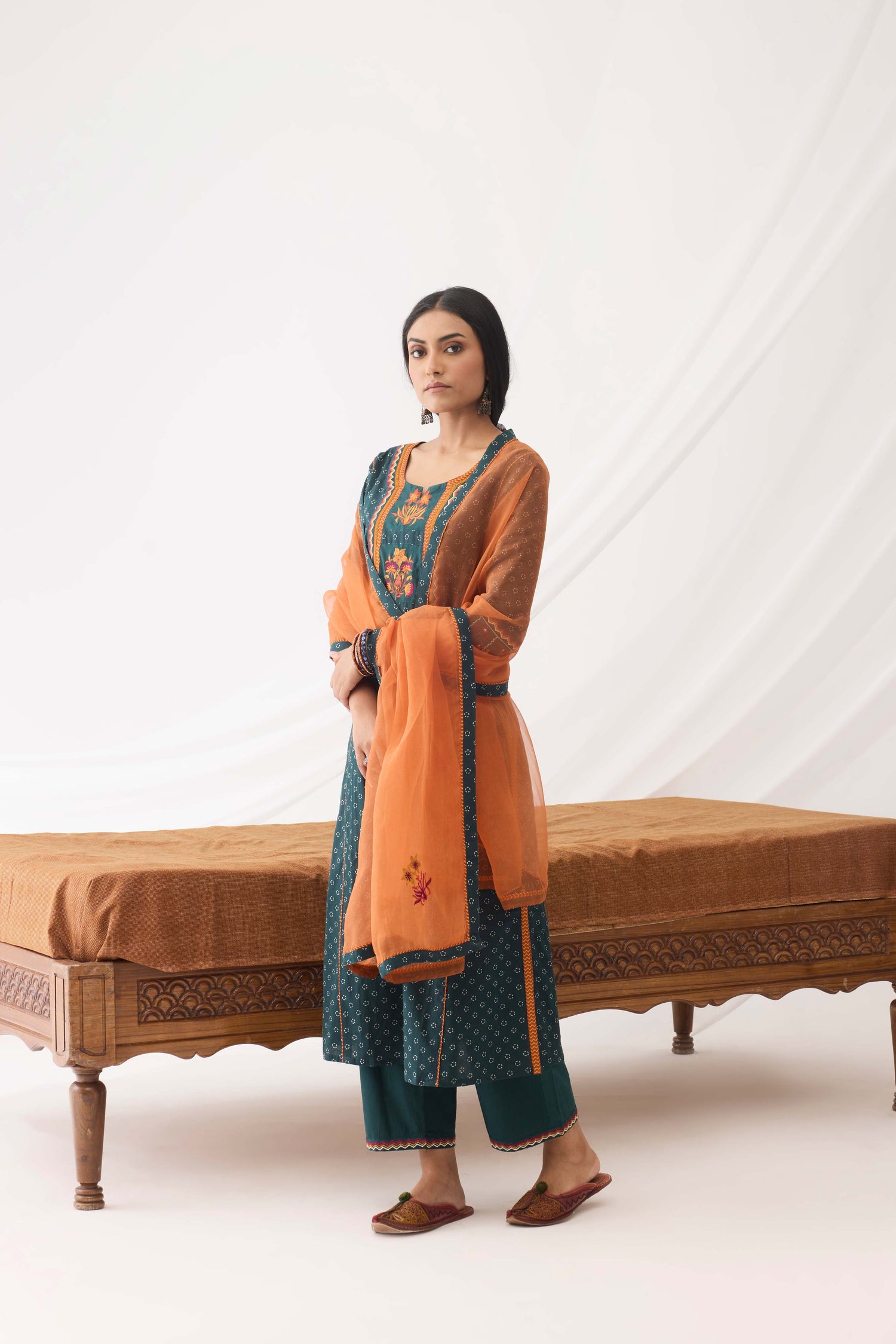 Dienne Dupatta Rust (9963691245867)