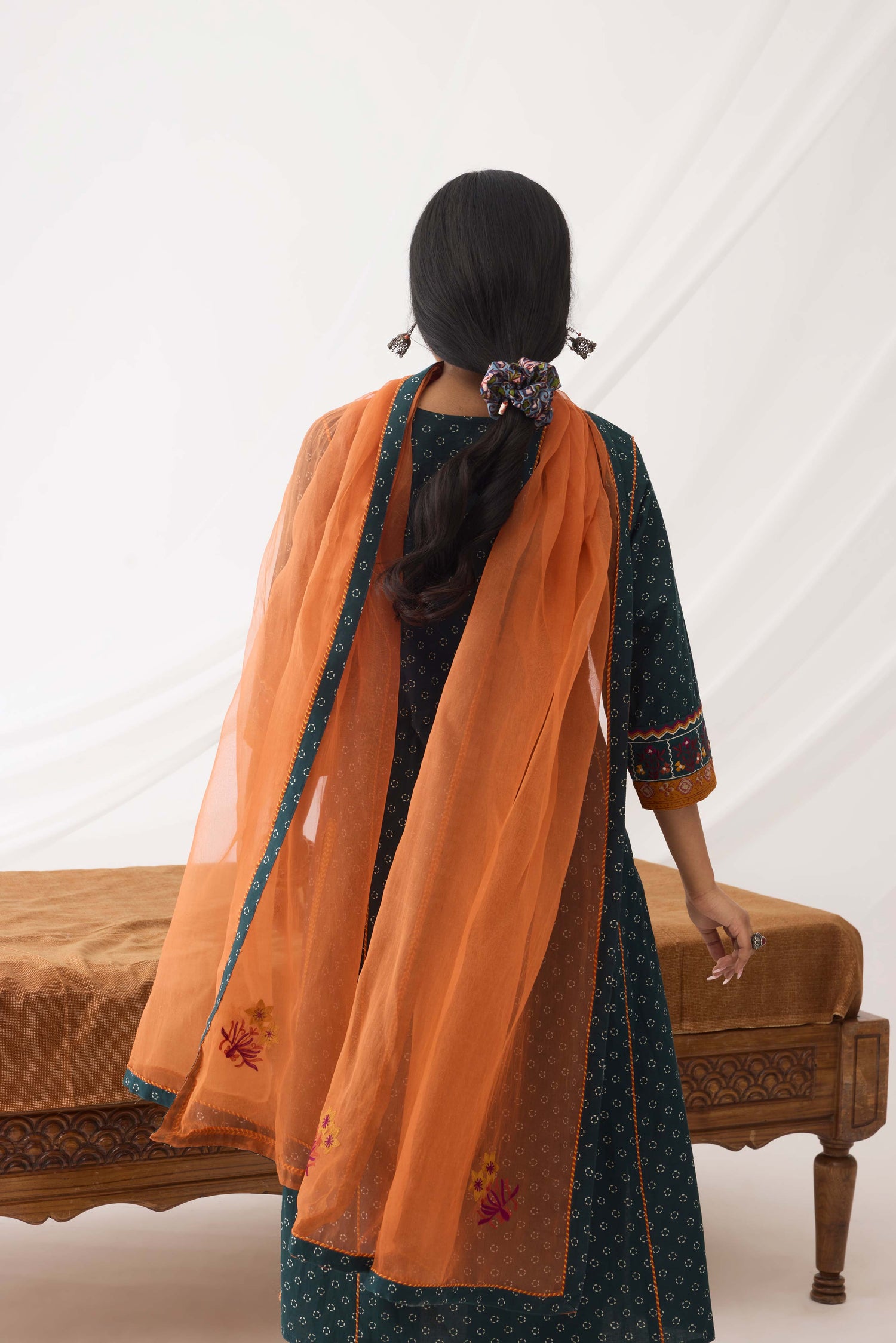 Dienne Dupatta Rust (9963691245867)