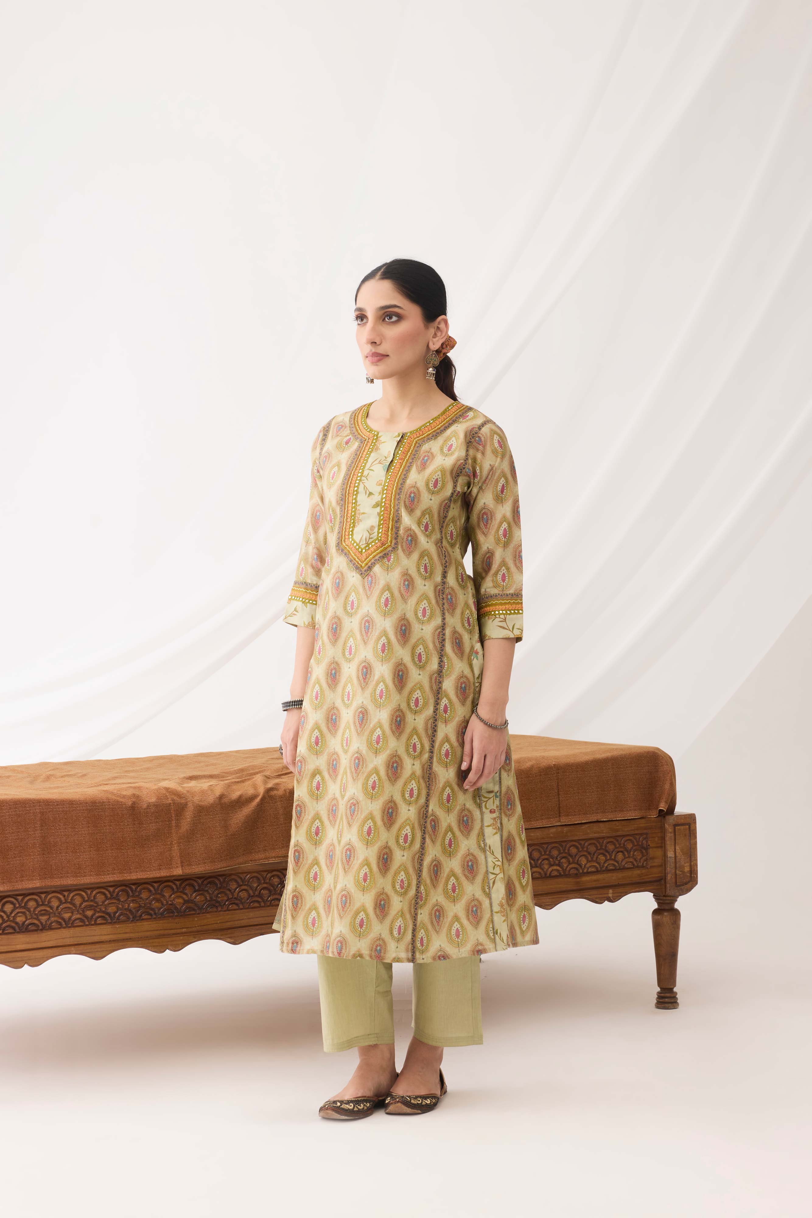 Rozana Kurta Green (9963715559723)