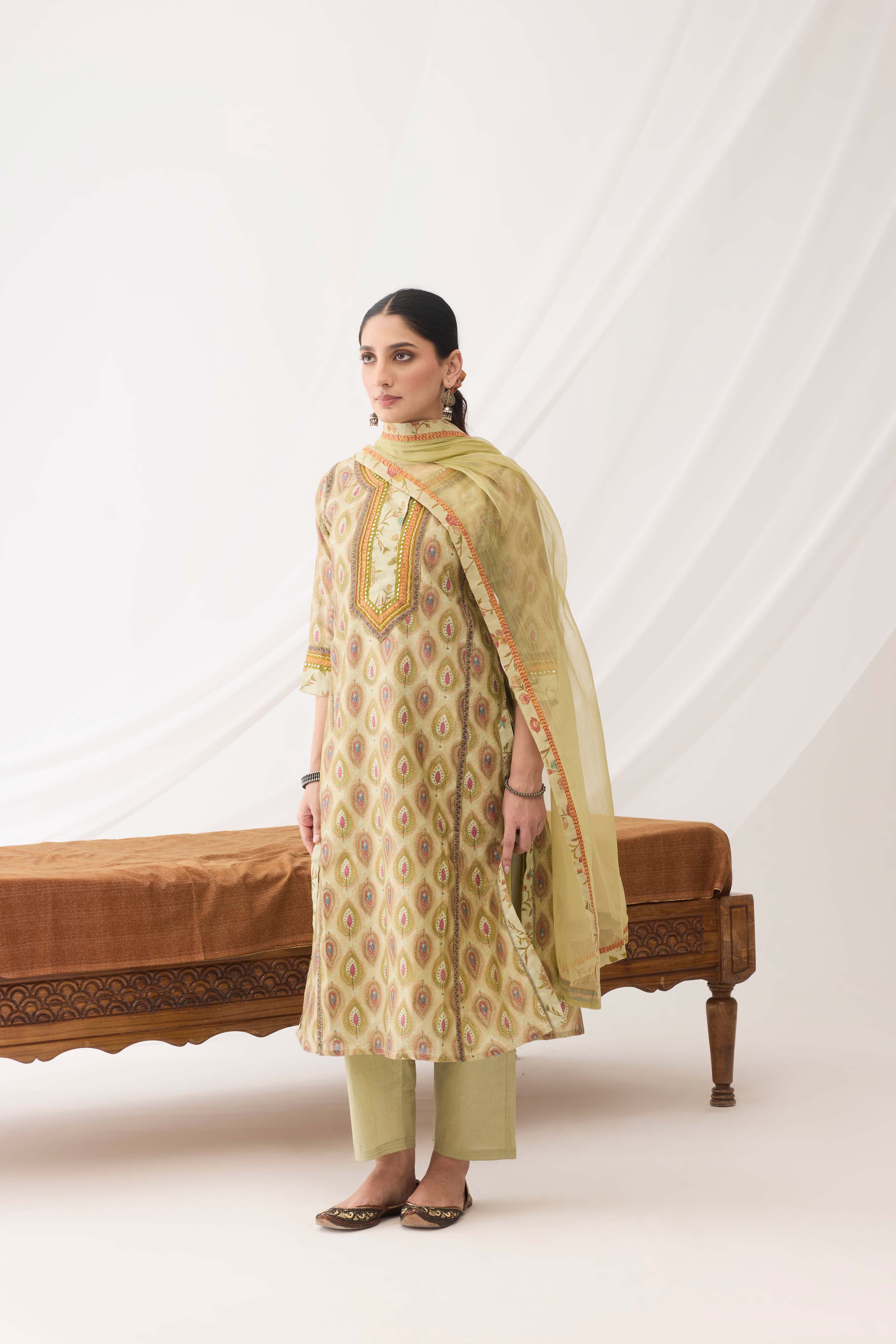 Rozana Kurta Green (9963715559723)