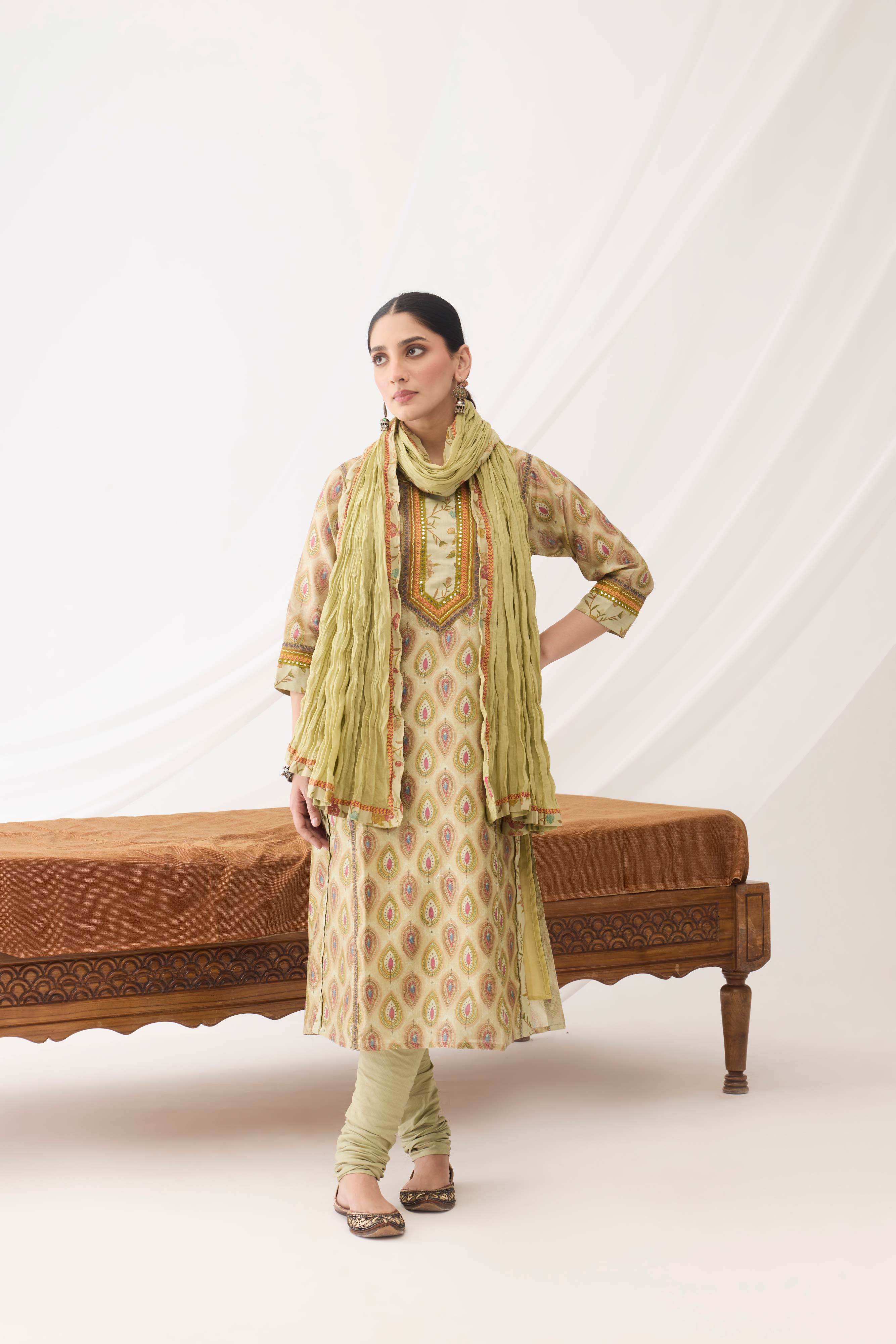 Rozana Kurta Green (9963715559723)