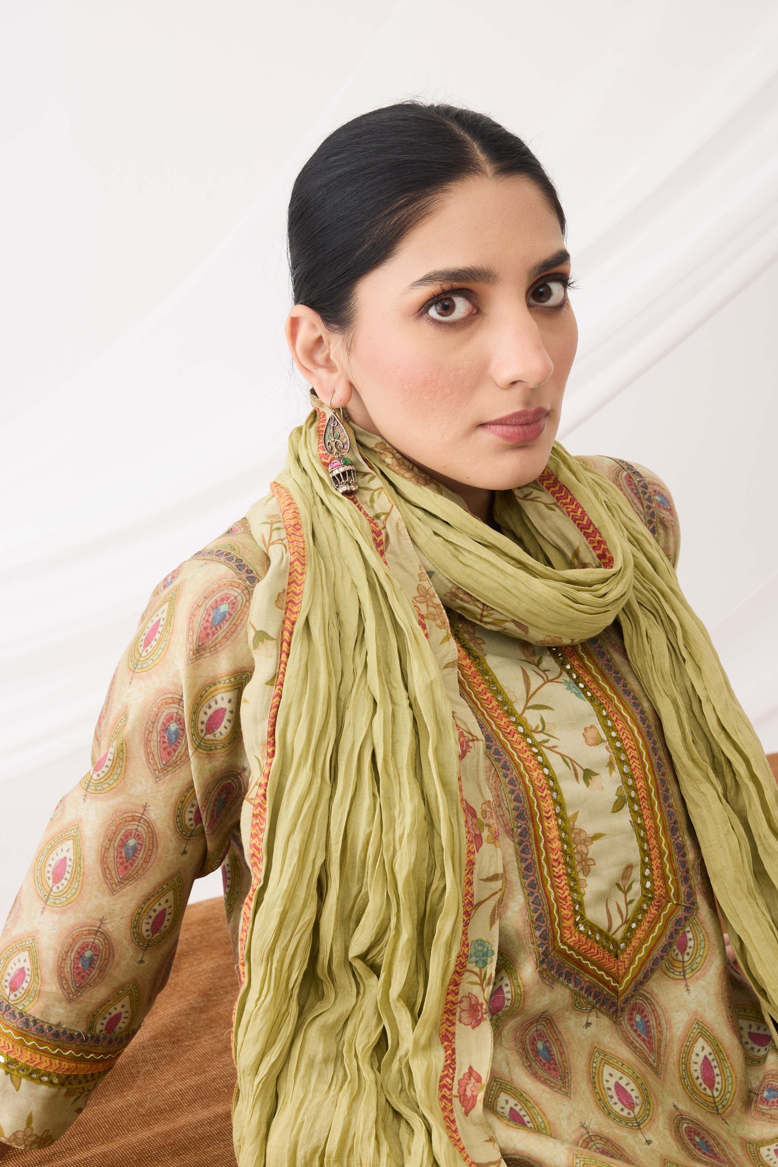 Rozana Dupatta Light Green (9963742691627)