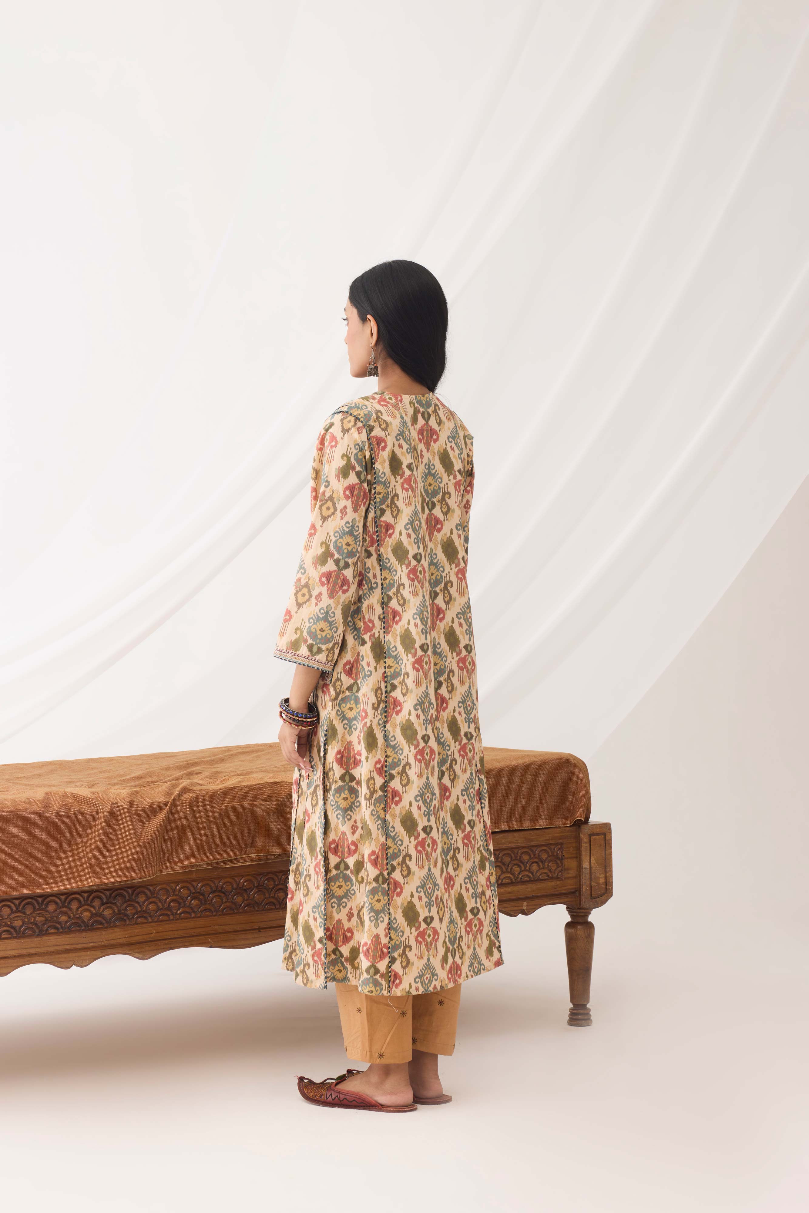 Tulsi Kurta Beige Peach (9963634098475)