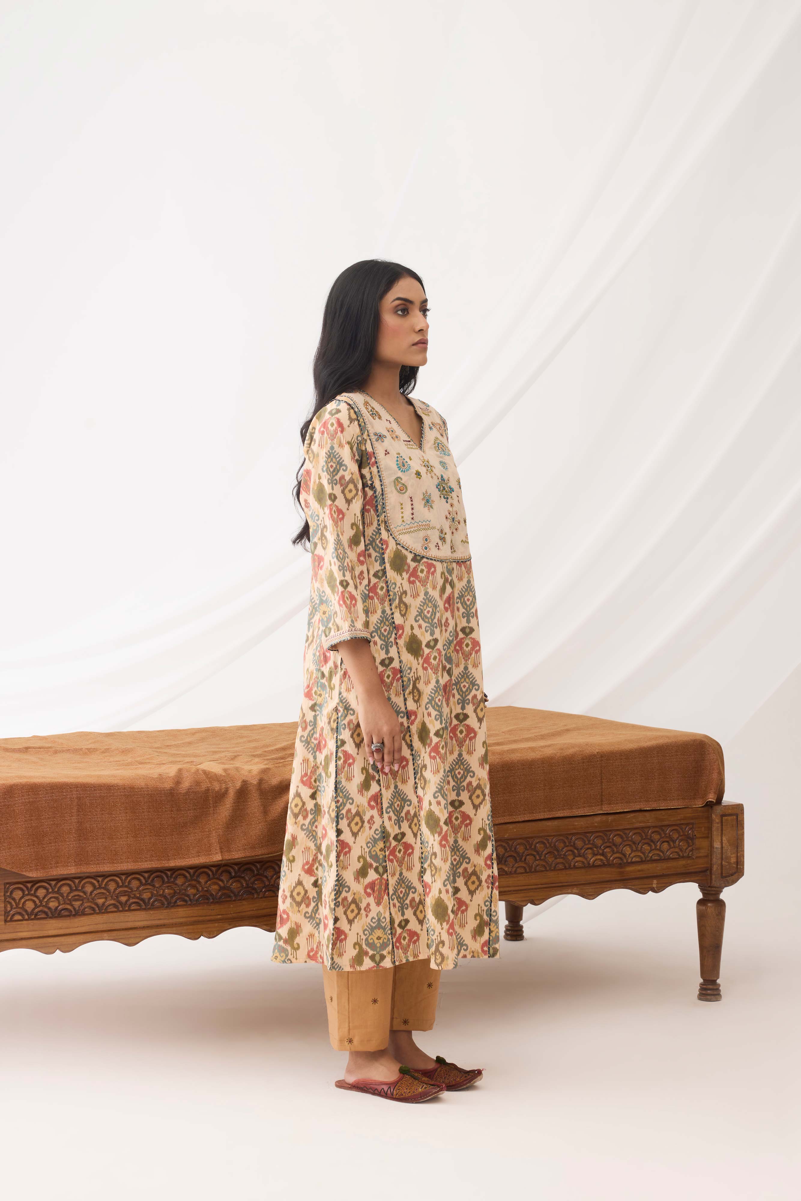 Tulsi Kurta Beige Peach (9963634098475)