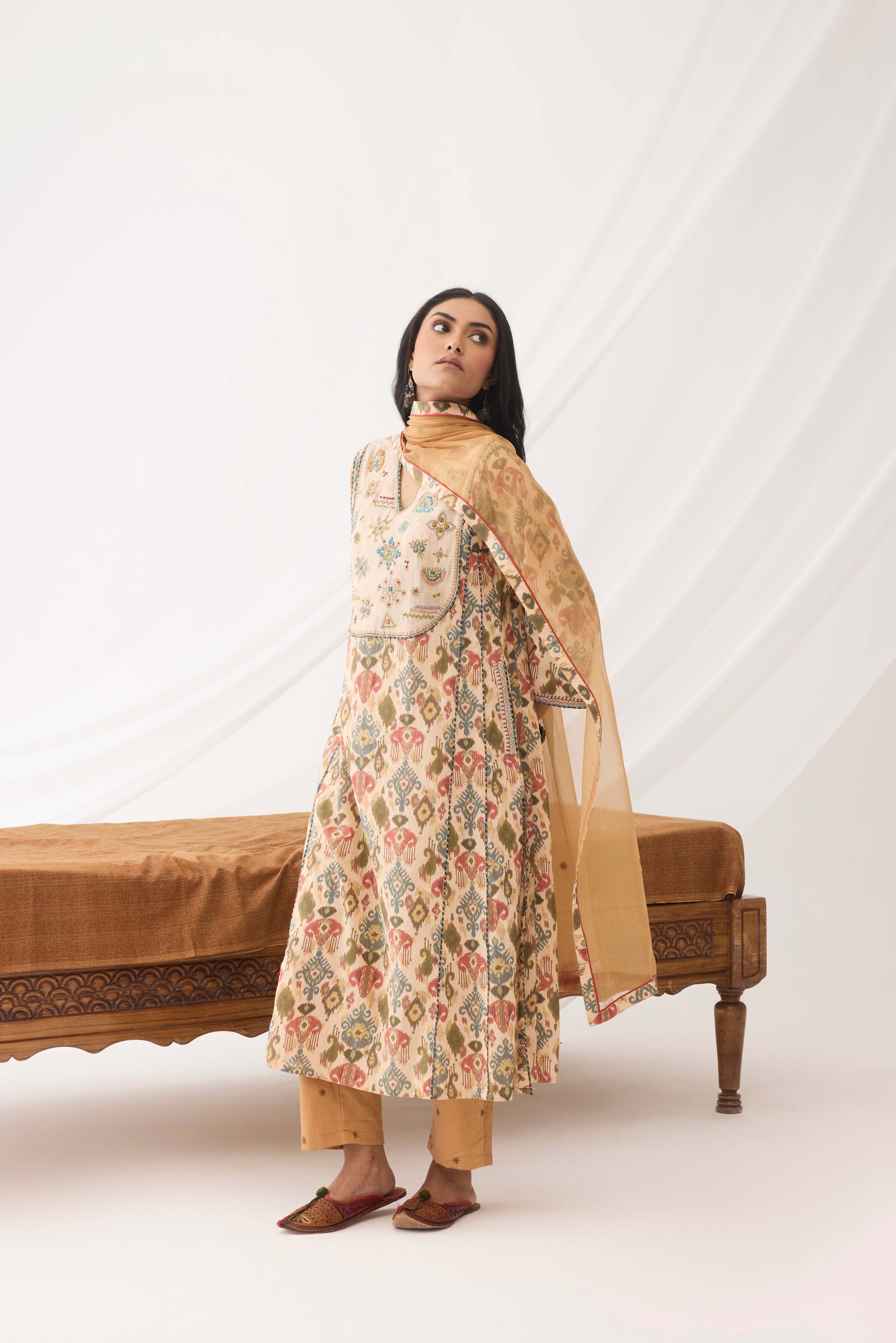 Tulsi Kurta Beige Peach (9963634098475)