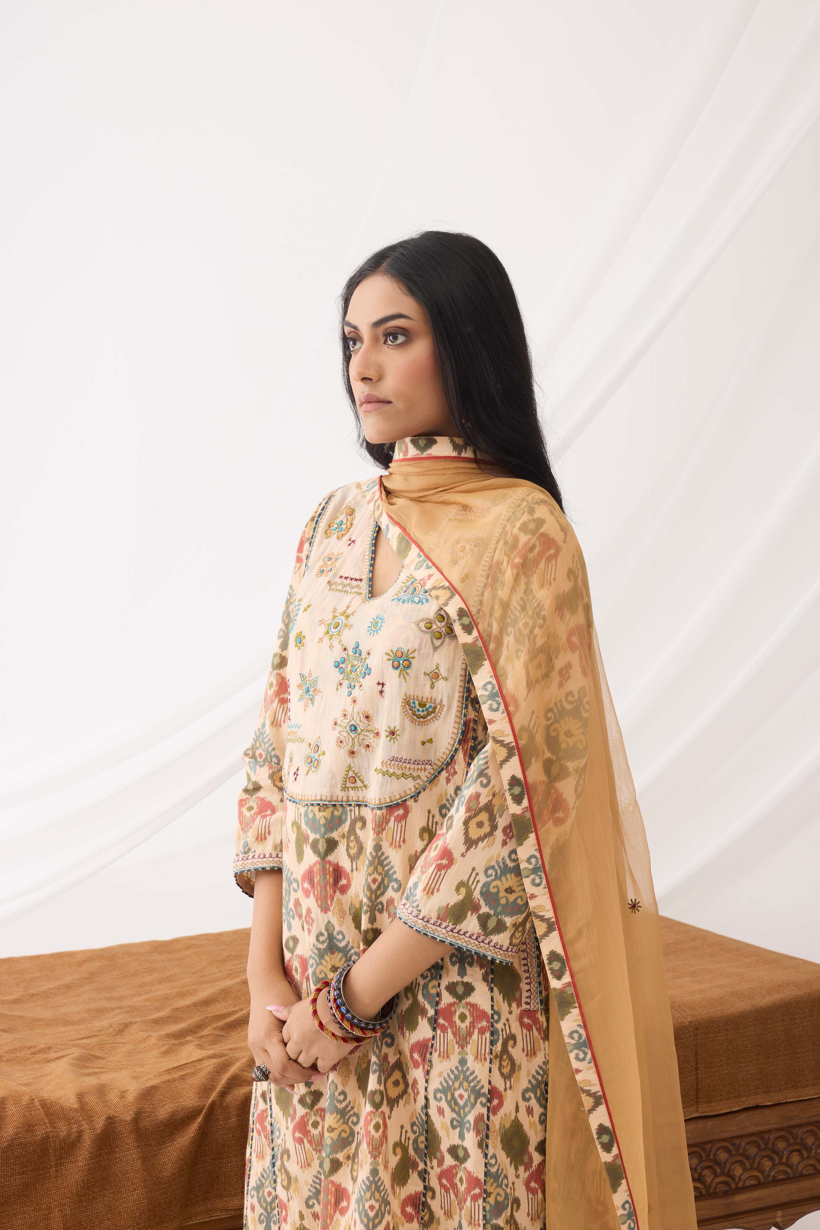 Tulsi Dupatta Mustard (9963663294763)