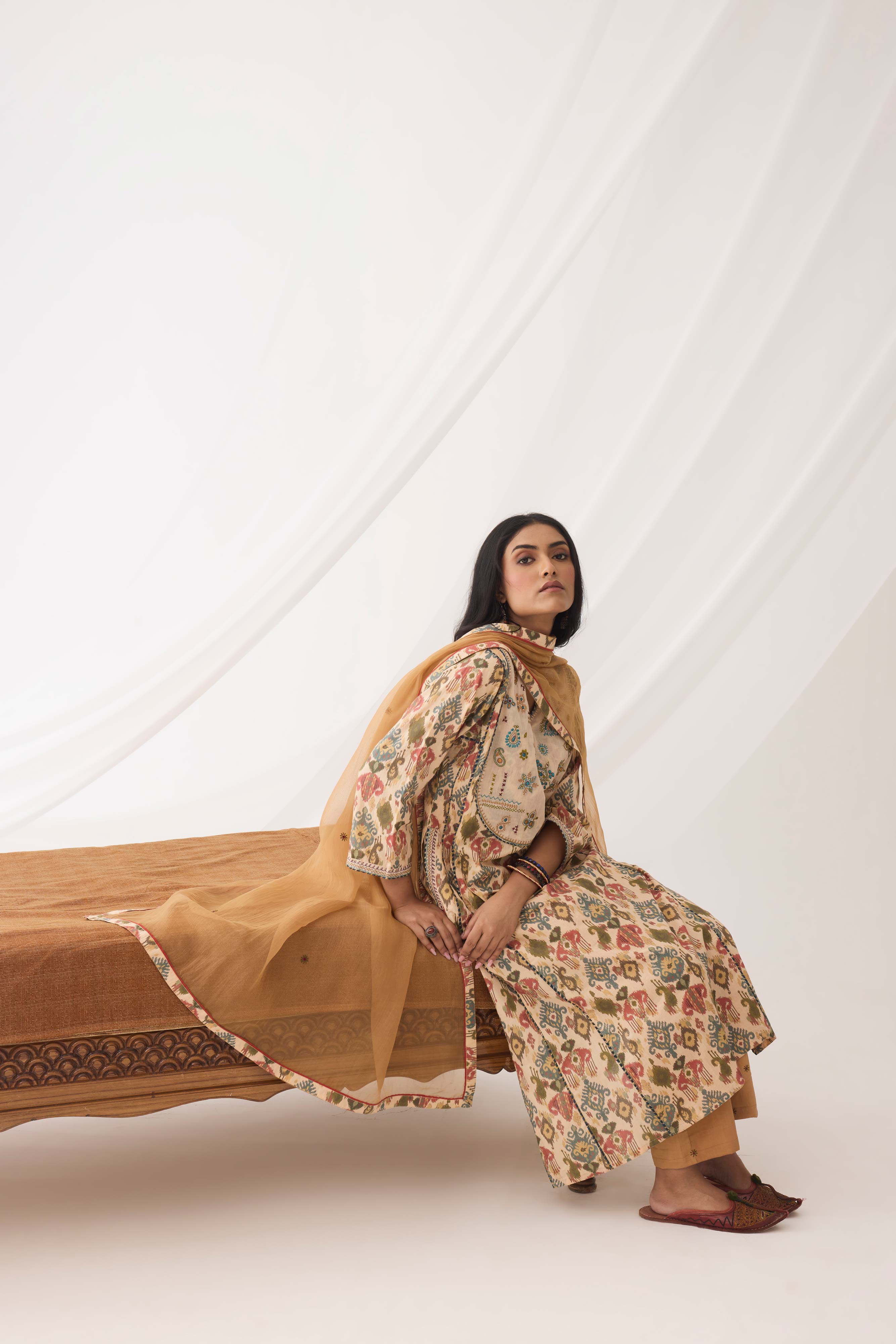 Tulsi Kurta Beige Peach (9963634098475)