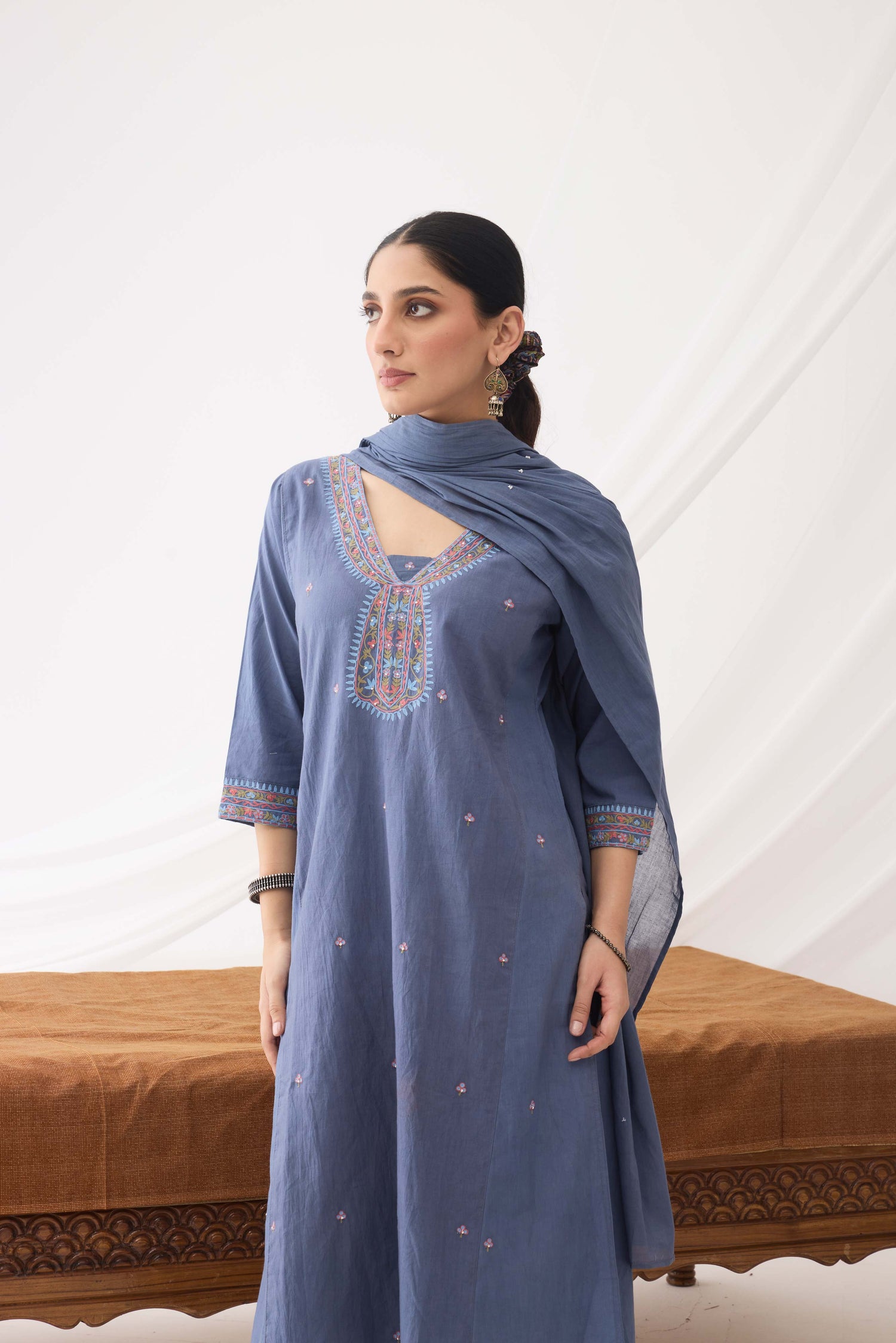 Dienne Kurta Steel Blue (9963492802859)