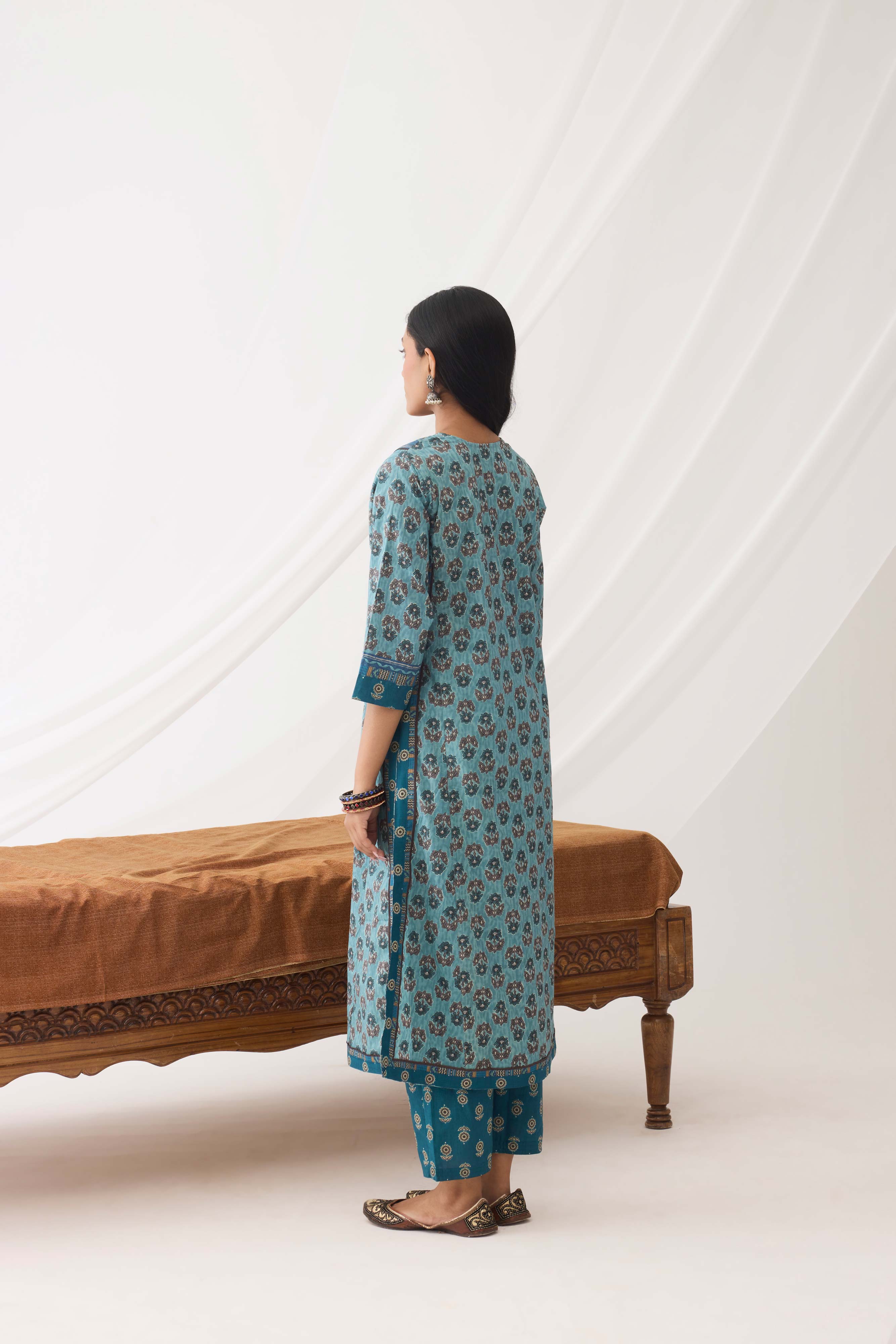 Anu Kurta Teal Blue (9963995496747)