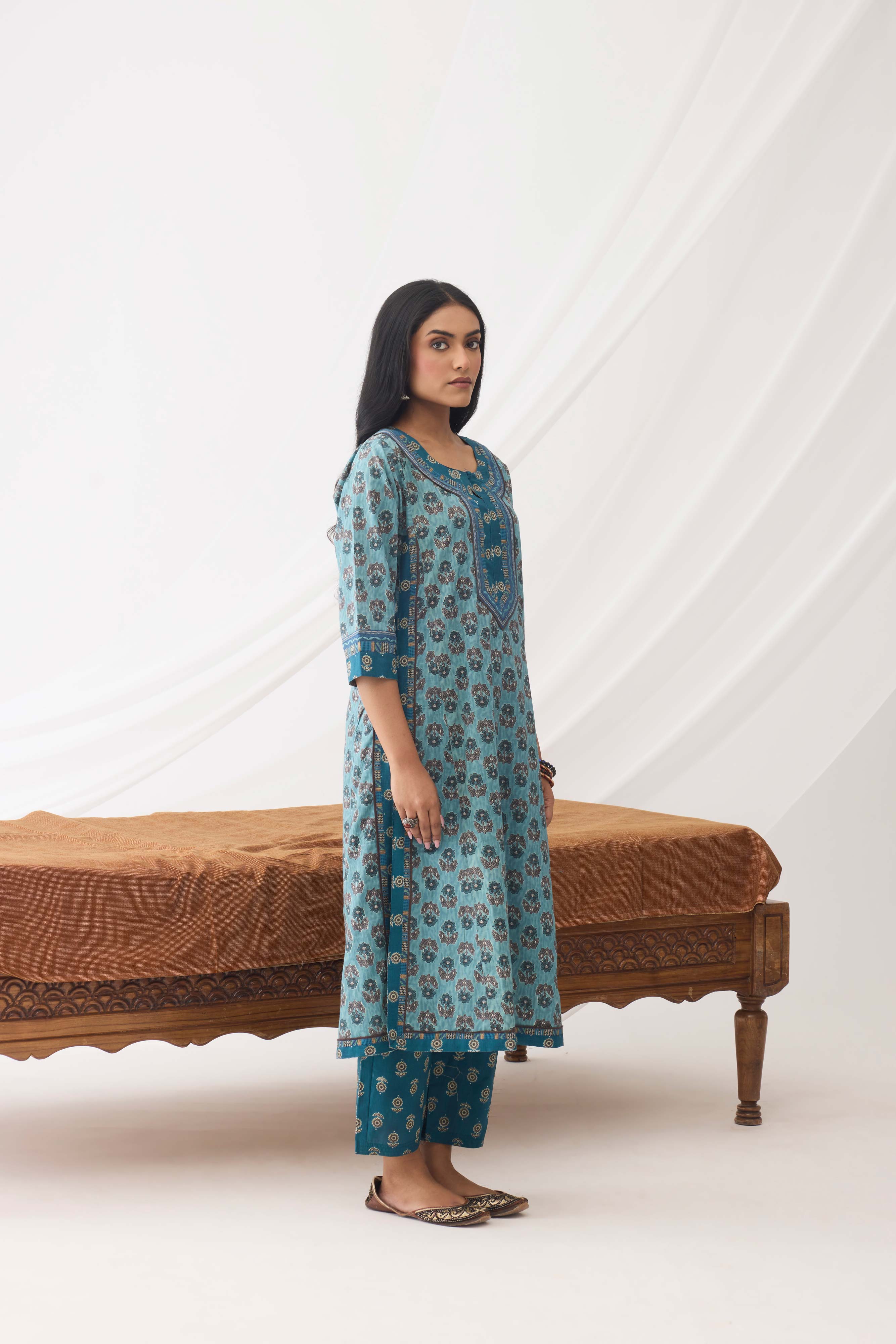 Anu Kurta Teal Blue (9963995496747)