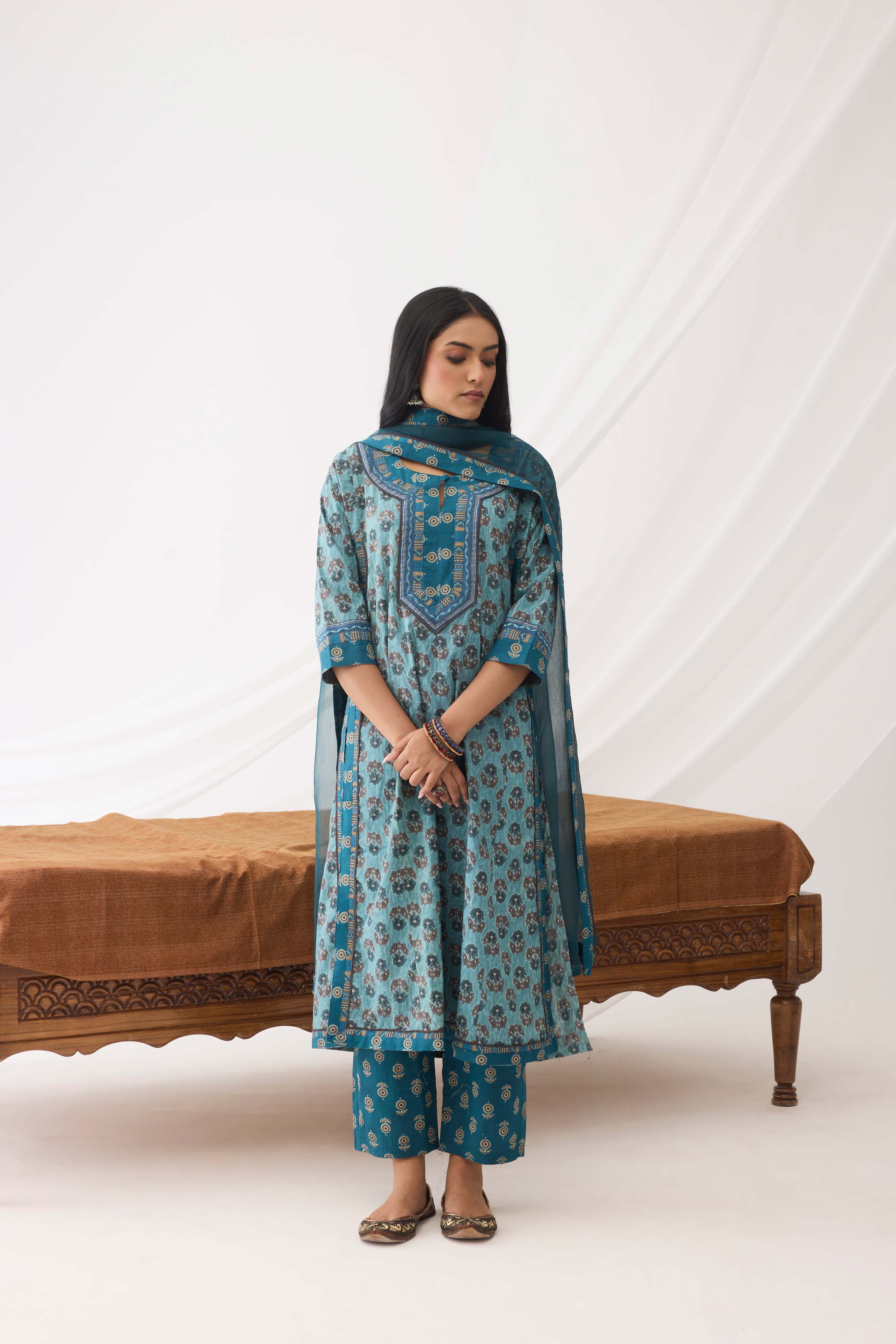Anu Kurta Teal Blue (9963995496747)