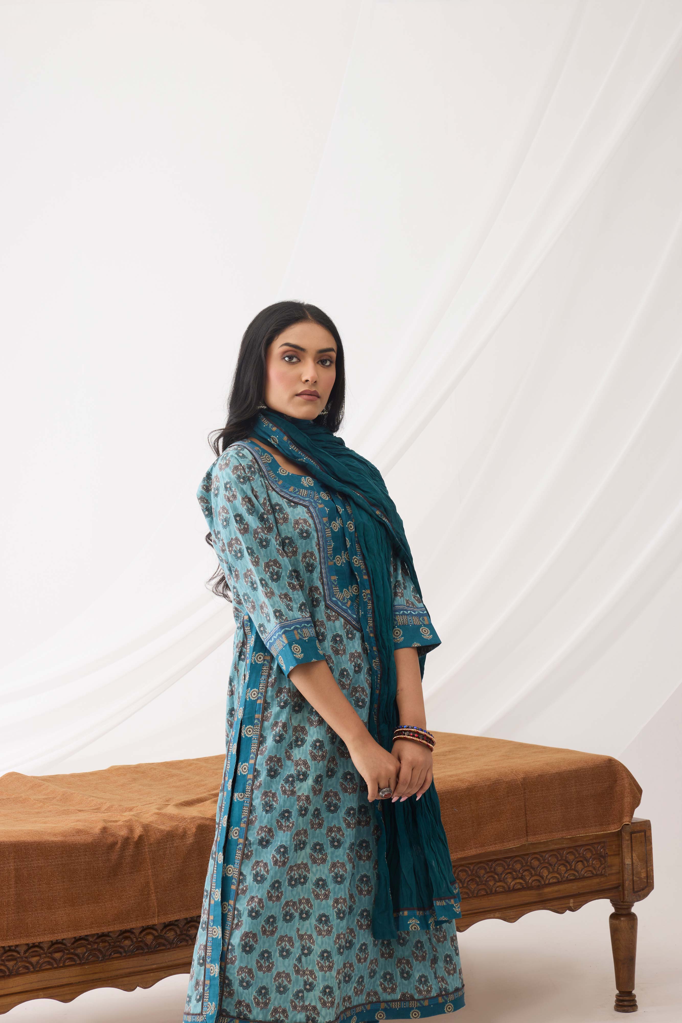 Anu Kurta Teal Blue (9963995496747)