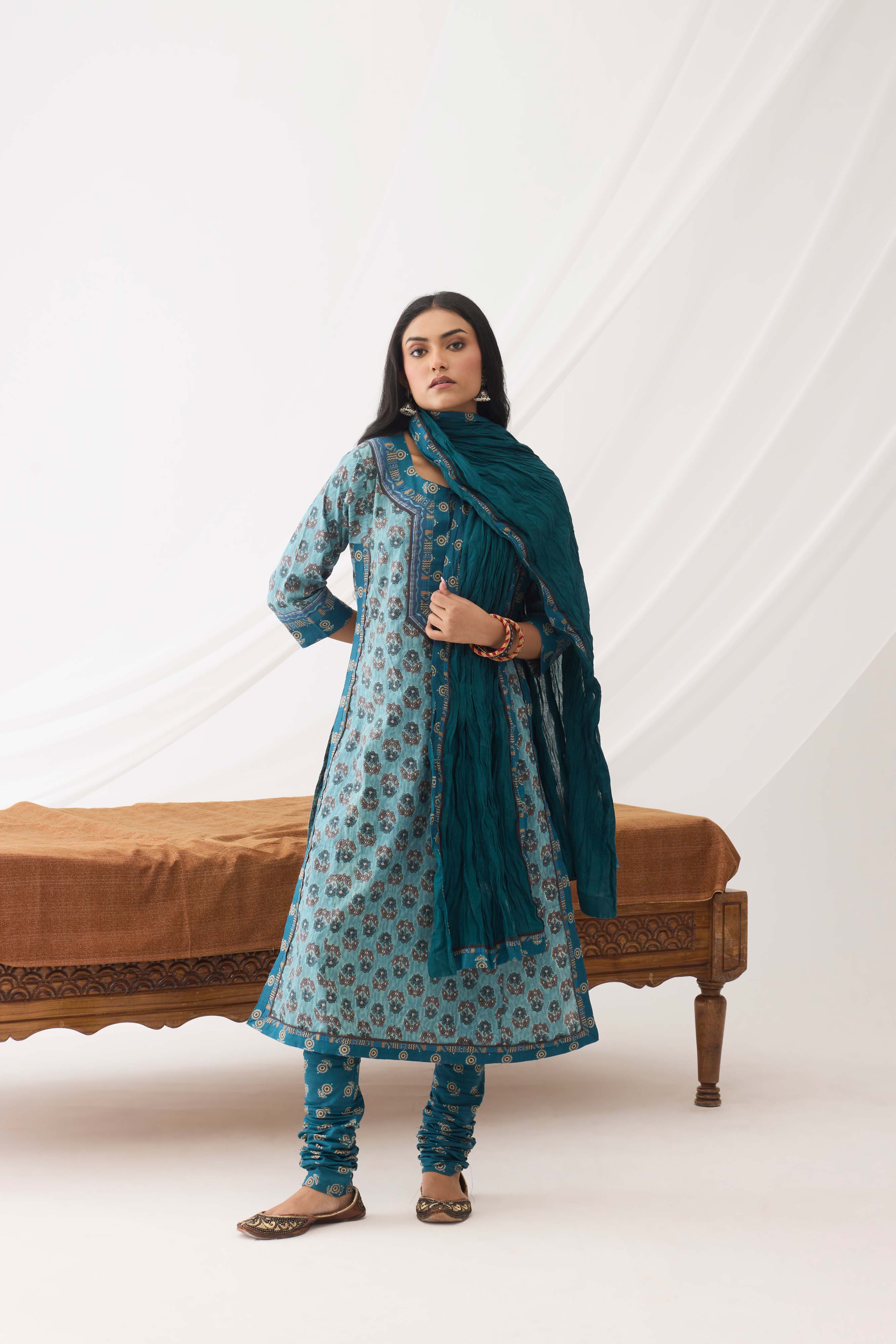 Anu Kurta Teal Blue (9963995496747)